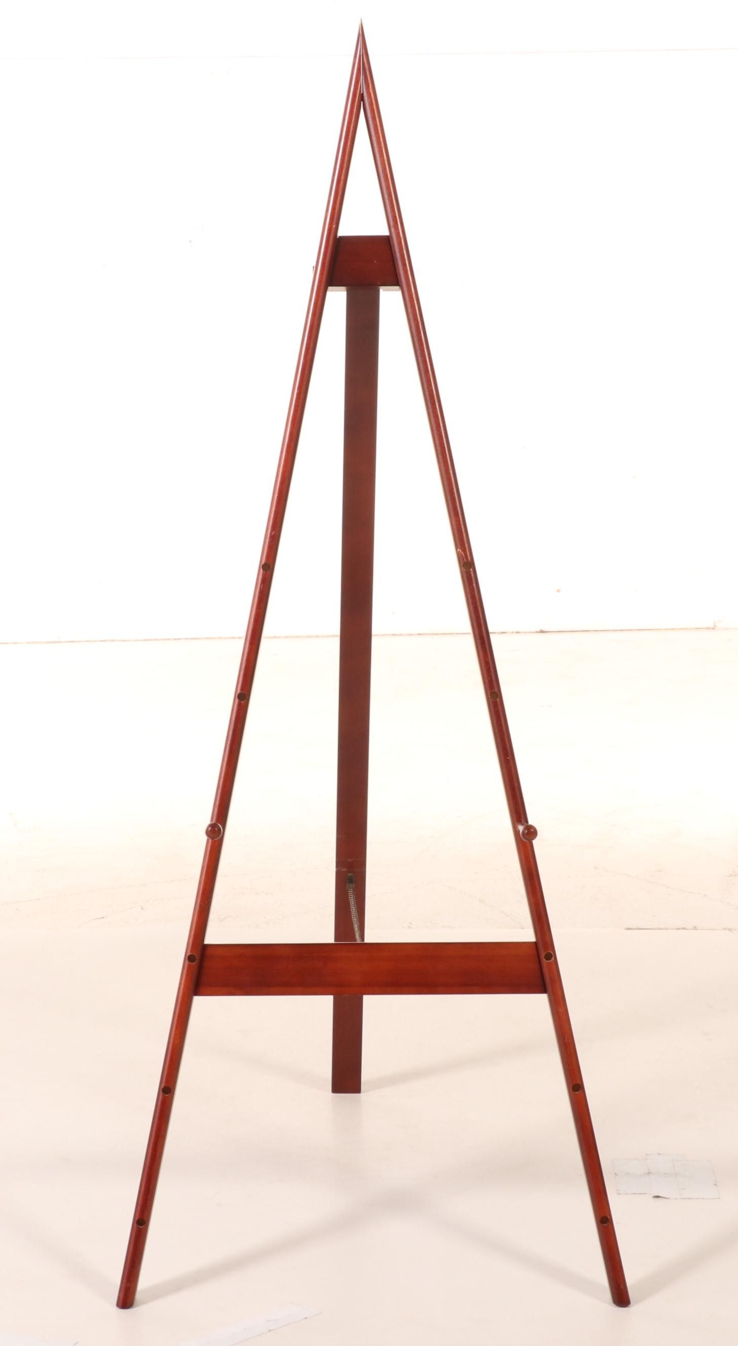 Contemporary Cherry-Stained Adjustable Display Easel