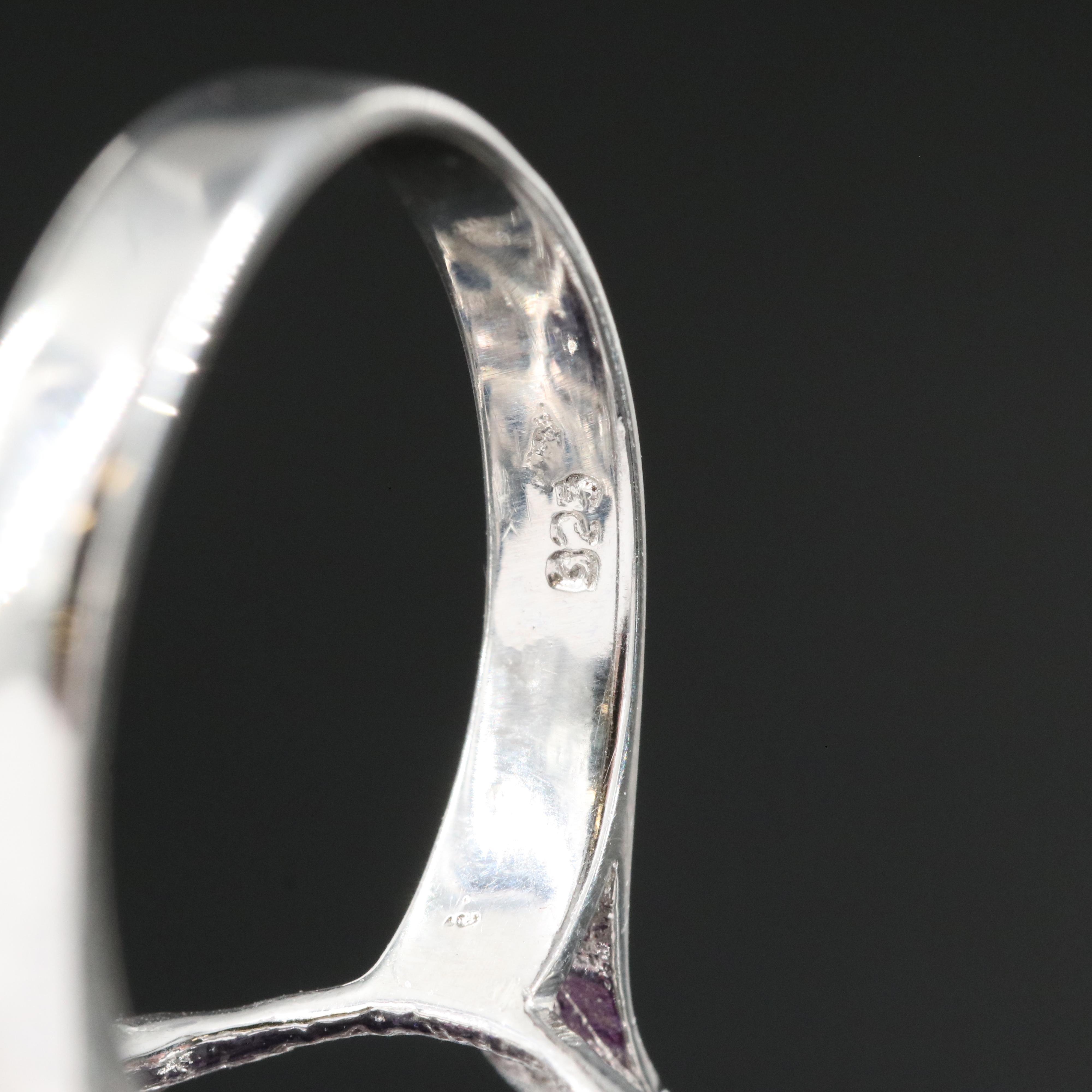 Sterling Amethyst, Kyanite and Sapphire Ring