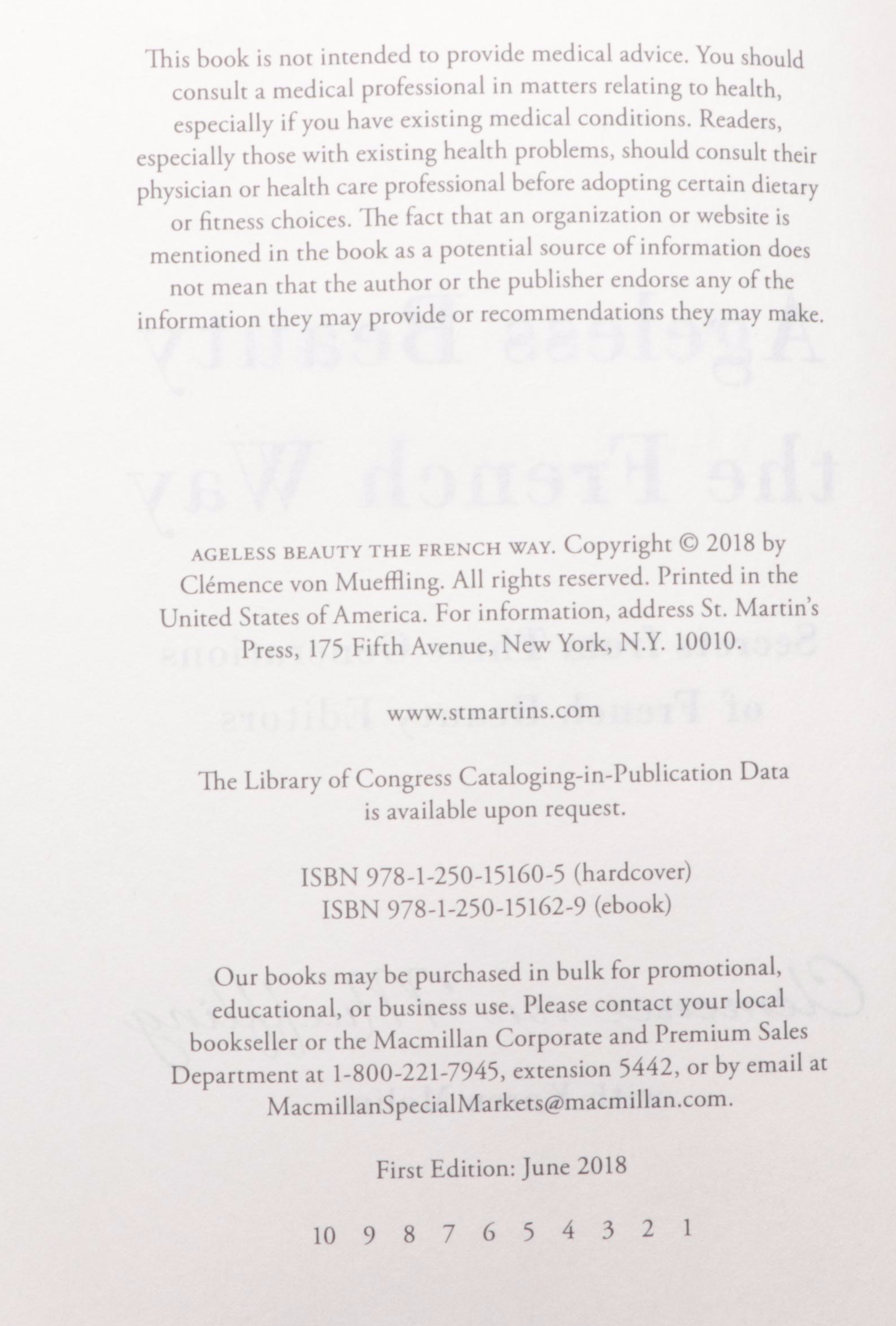 First Edition "Ageless Beauty the French Way" with More Nonfiction and Fiction