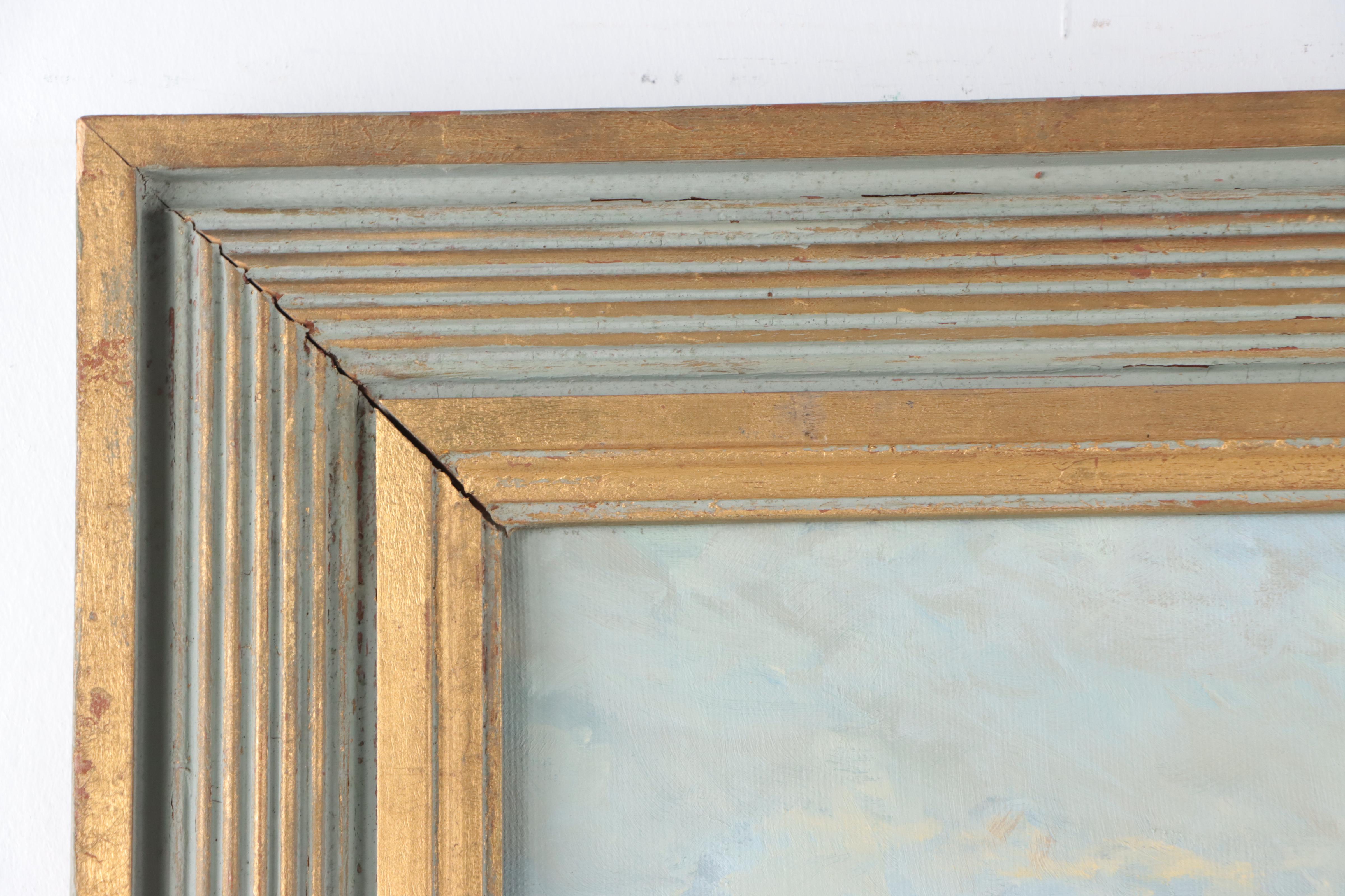 John Sutton Oil Painting "The Thames At Westminster," Circa 1890