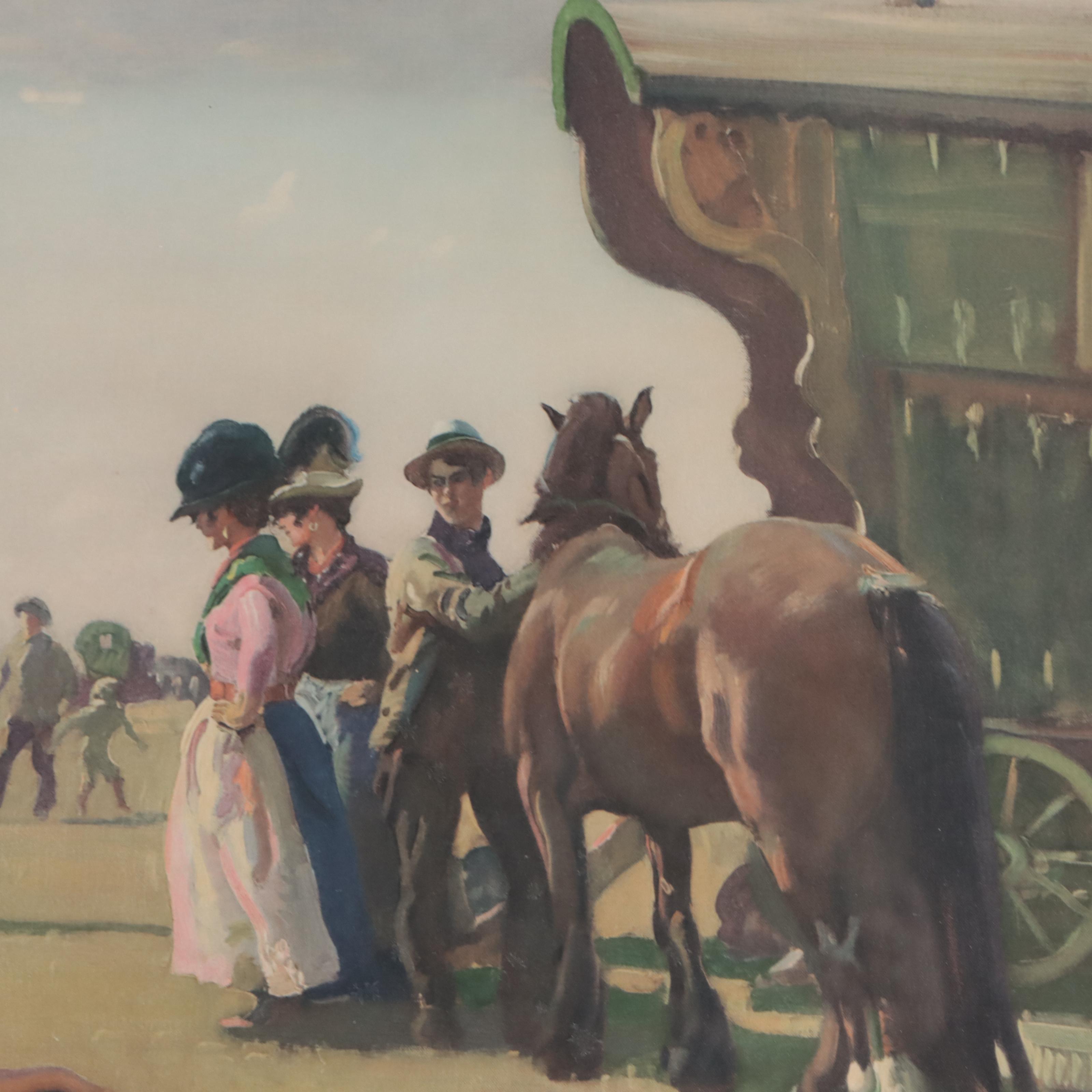 Sir Alfred James Munnings Collotype "Gypsy Life"