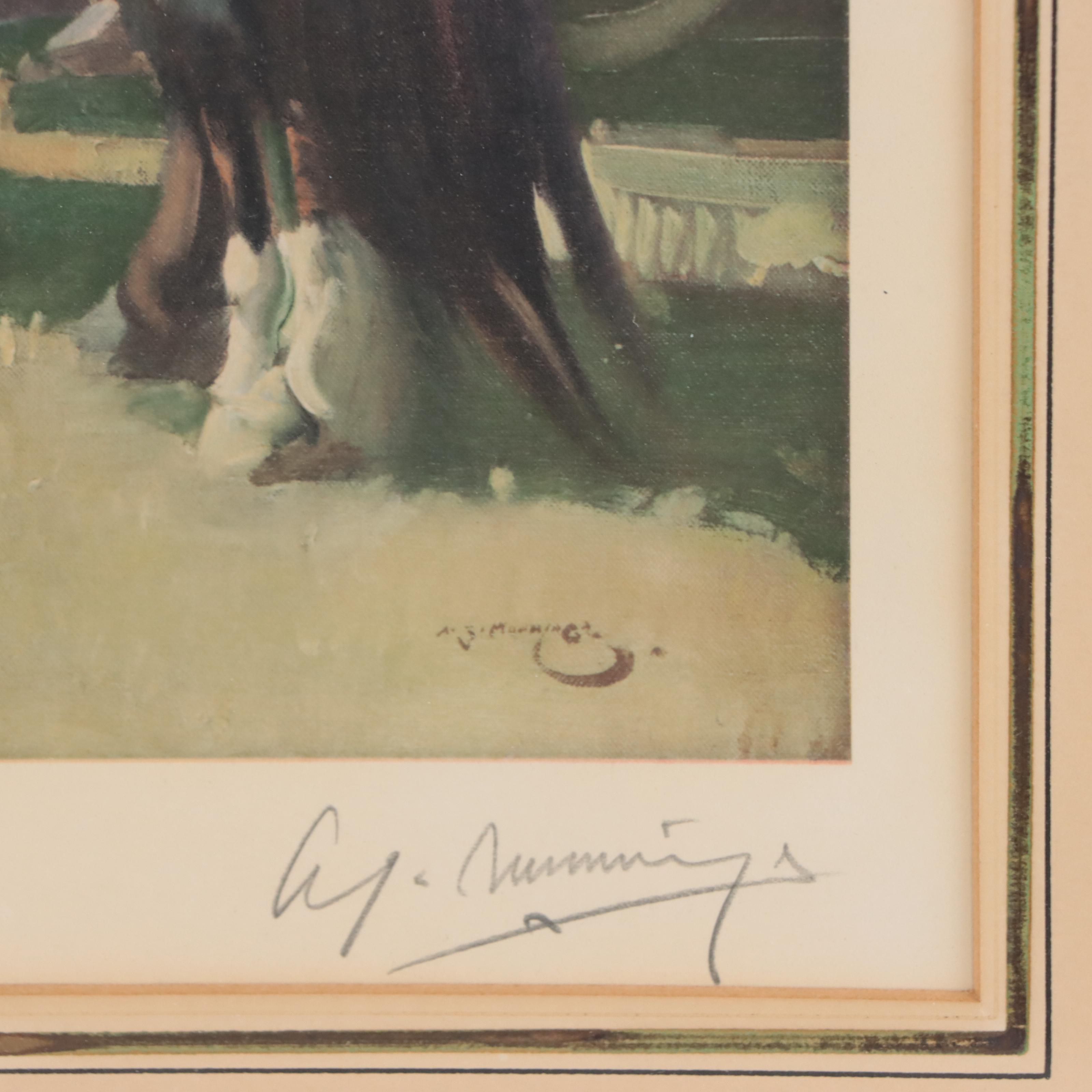 Sir Alfred James Munnings Collotype "Gypsy Life"