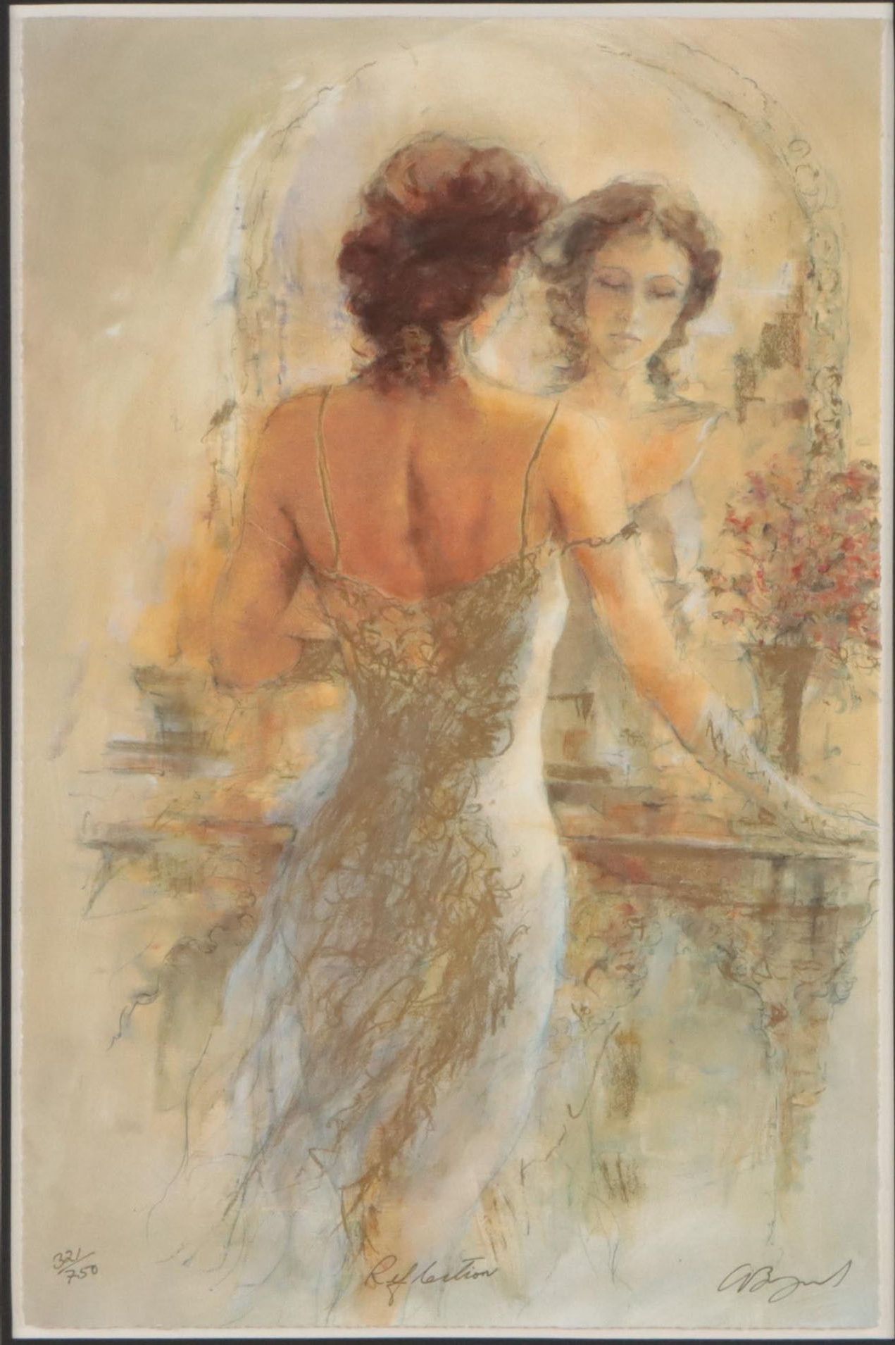 Gary Benfield Embellished Digital Print "Reflection"