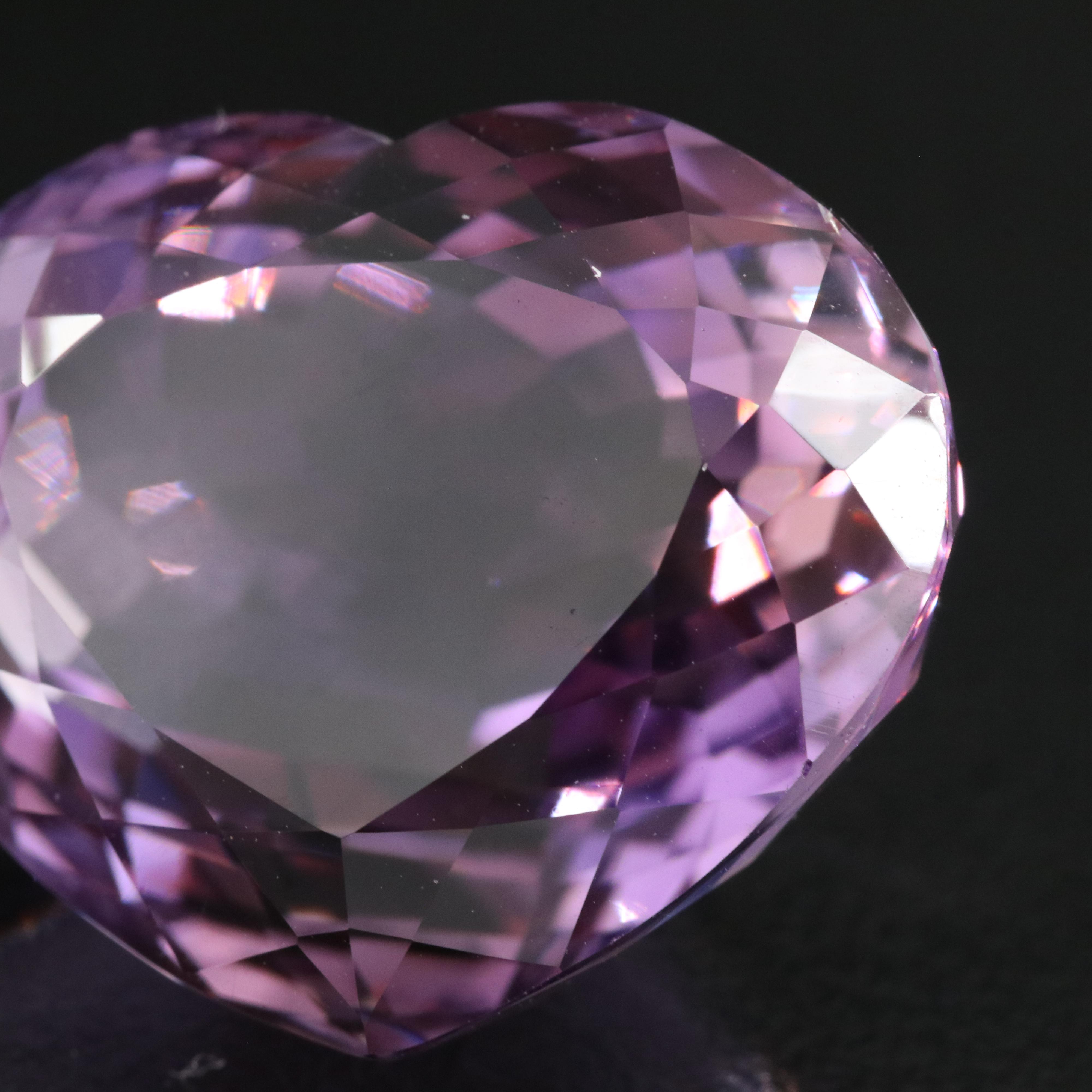 Loose 30.06 CT Heart Faceted Ametrine