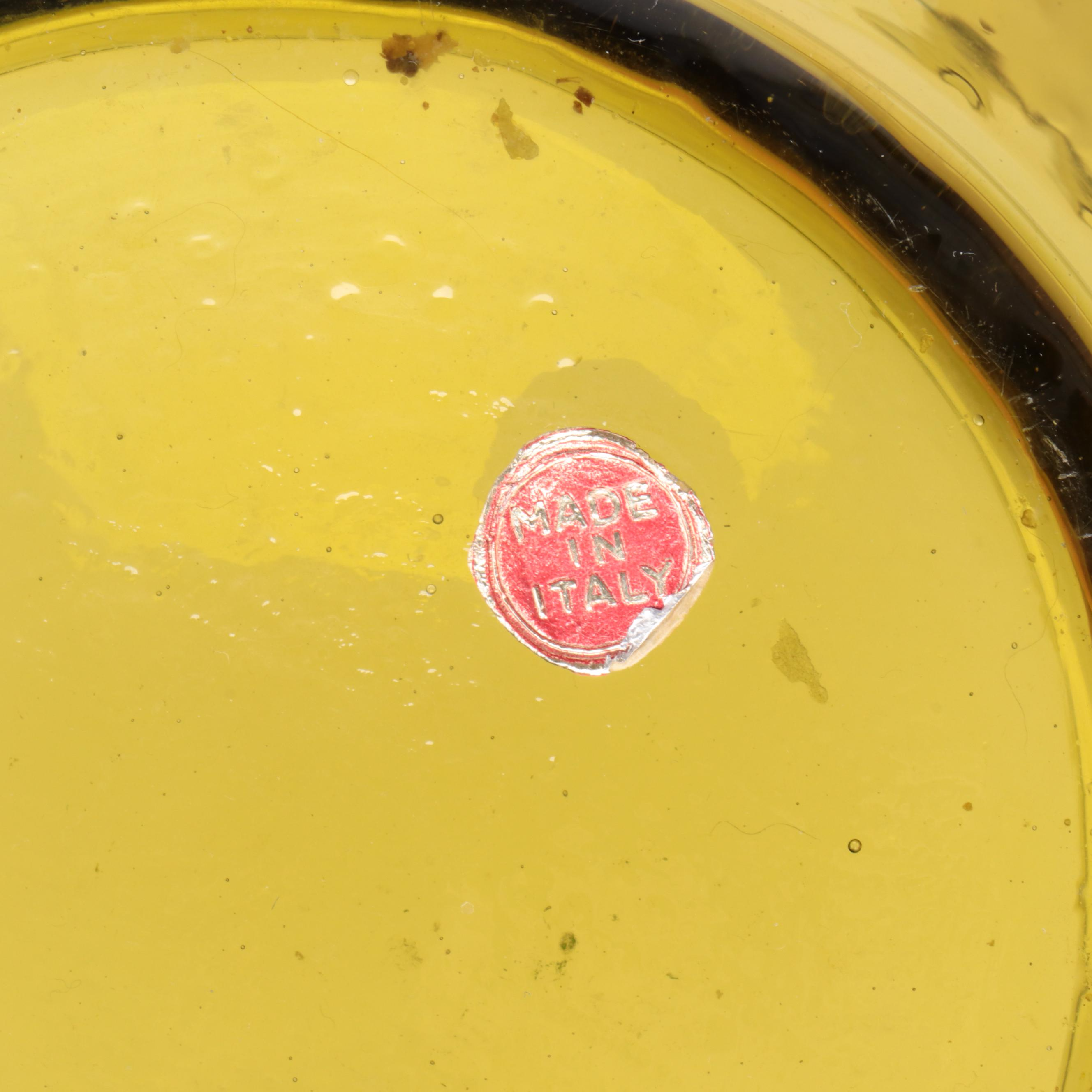 Italian and Other Glass Apothecary Style Jars and Tableware, Mid to Late 20th C.