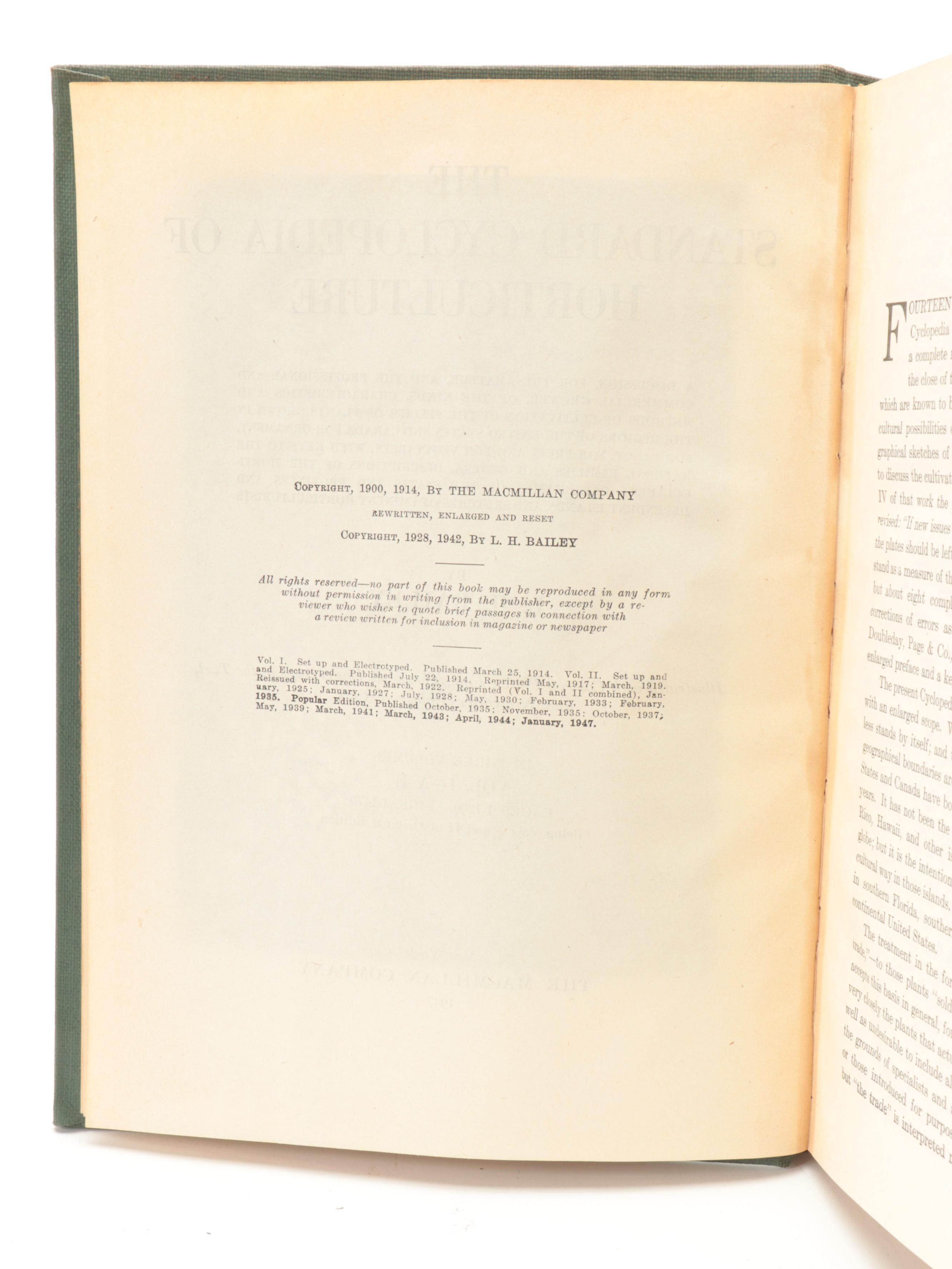 "The Standard Cyclopedia of Horticulture" Vols. I-III by L.H. Bailey