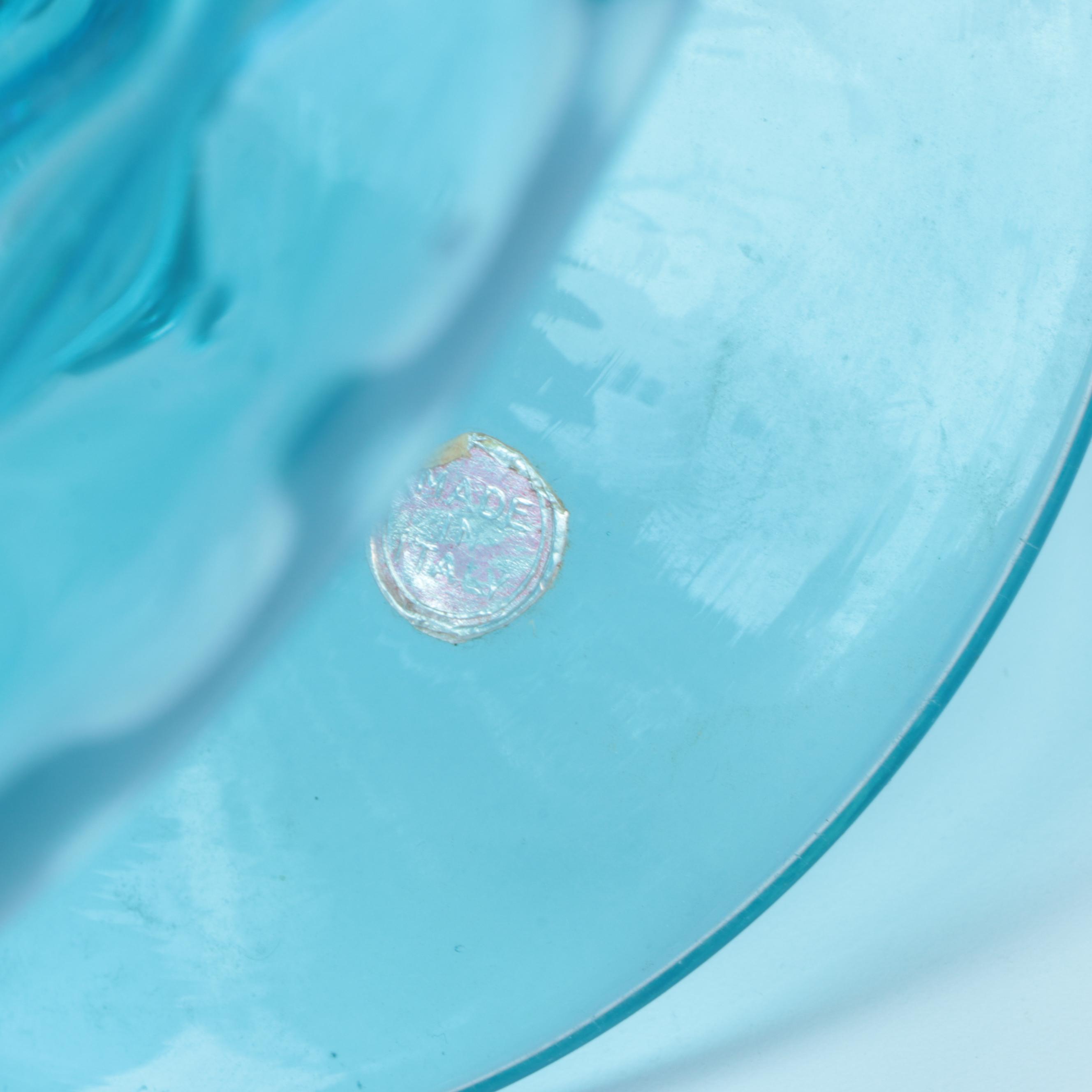 Italian and Other Blue Glass Apothecary Style Jars and Tableware