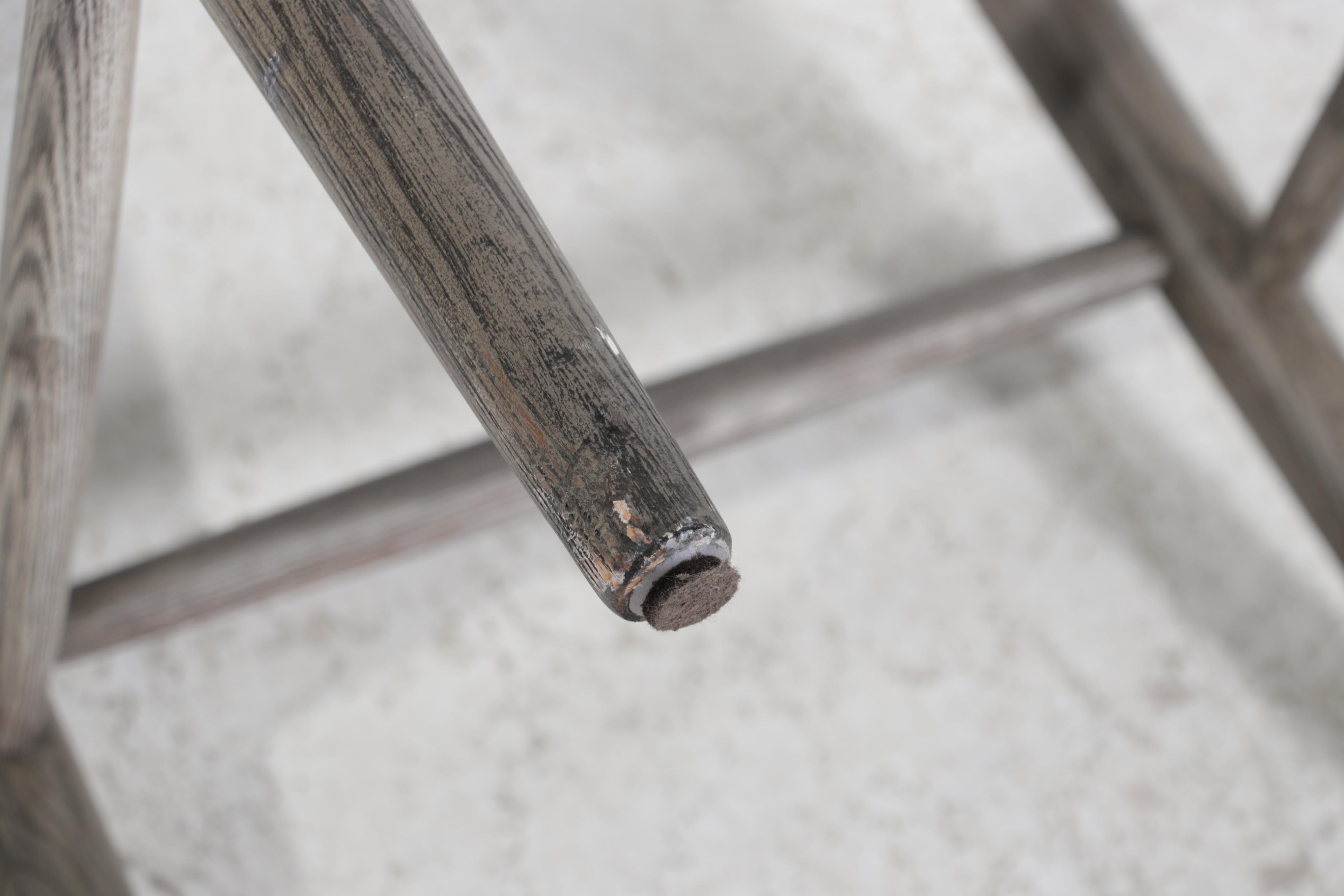 Three Arhaus "Robin" Bentwood Ash Wishbone Back Barstools