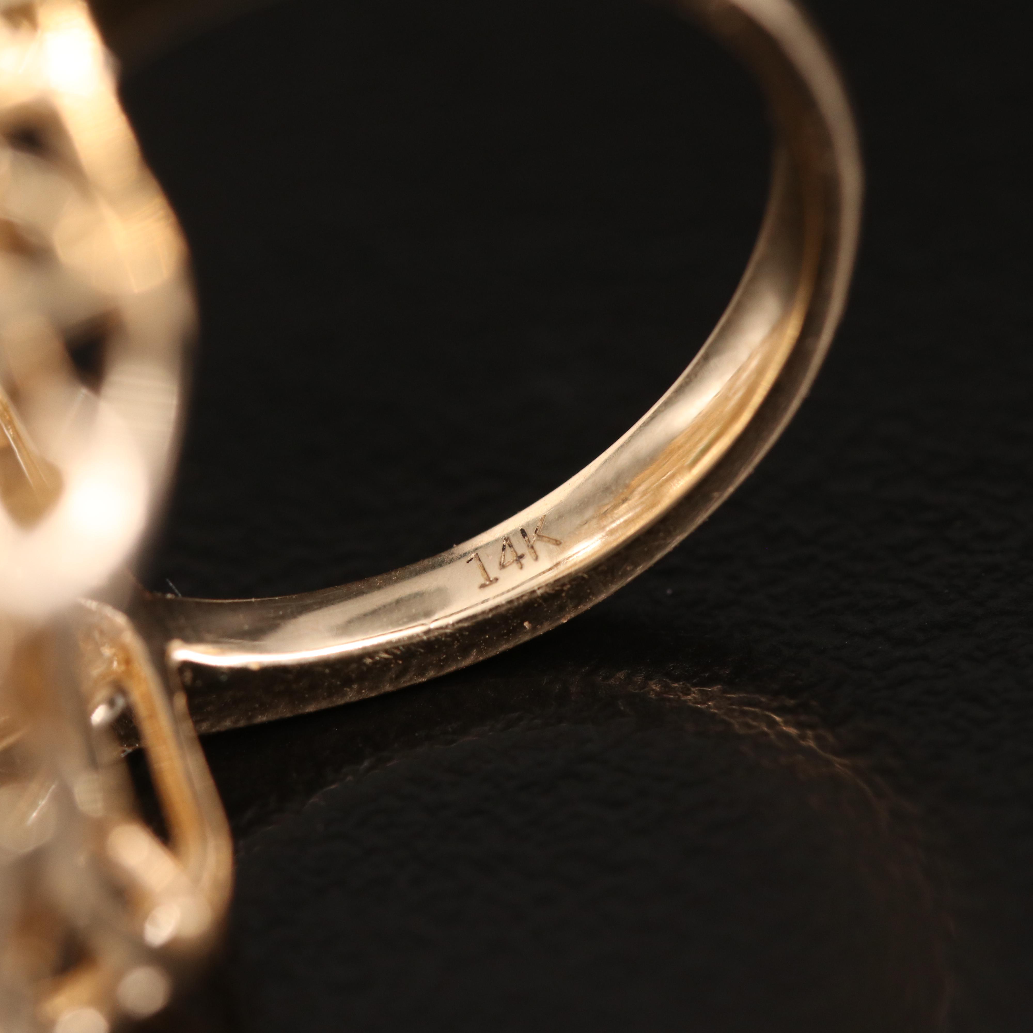 14K 5.41 CT Emerald and 2.23 CTW Diamond Ring