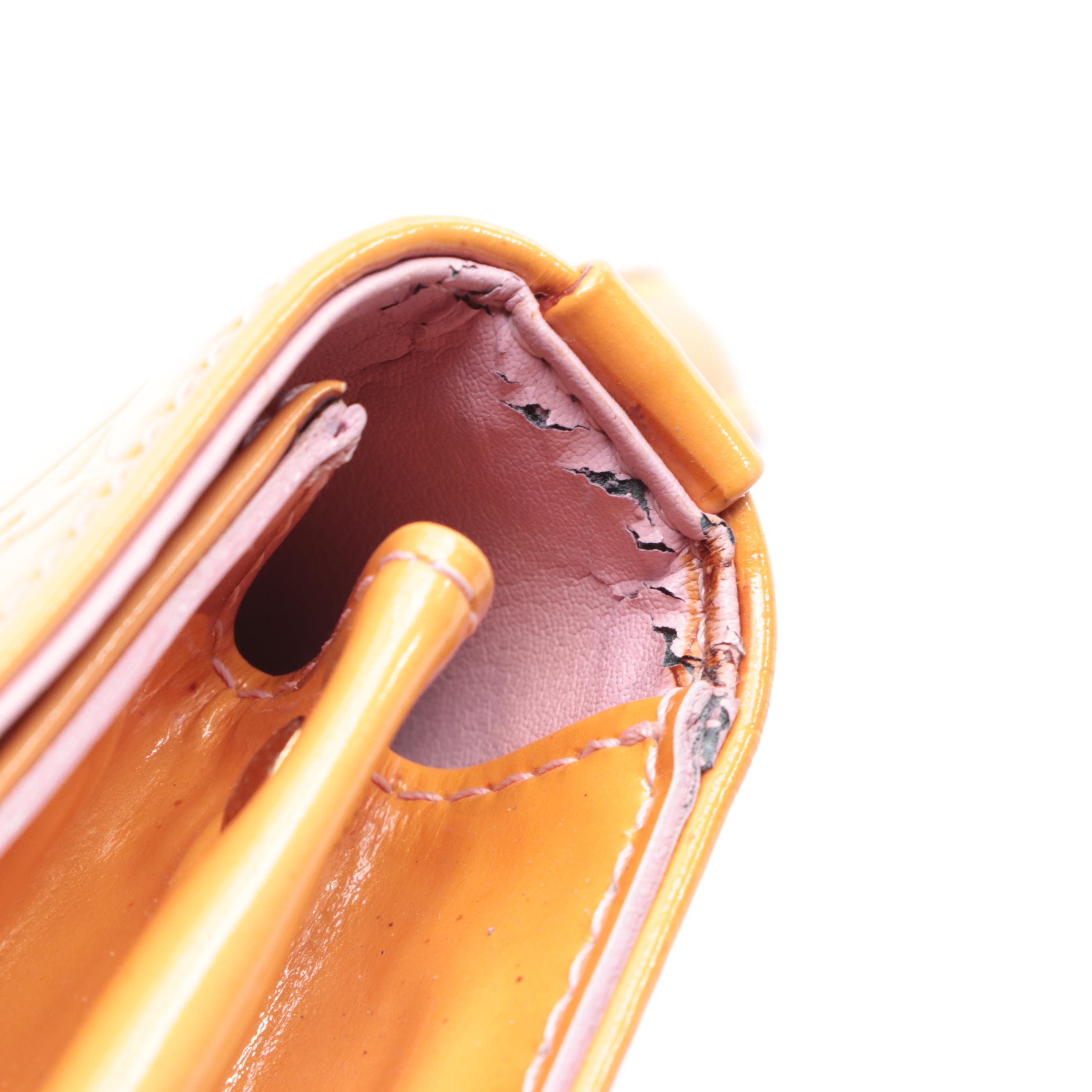 Louis Vuitton Spring Street Bag in Monogram Vernis and Vachetta Leather