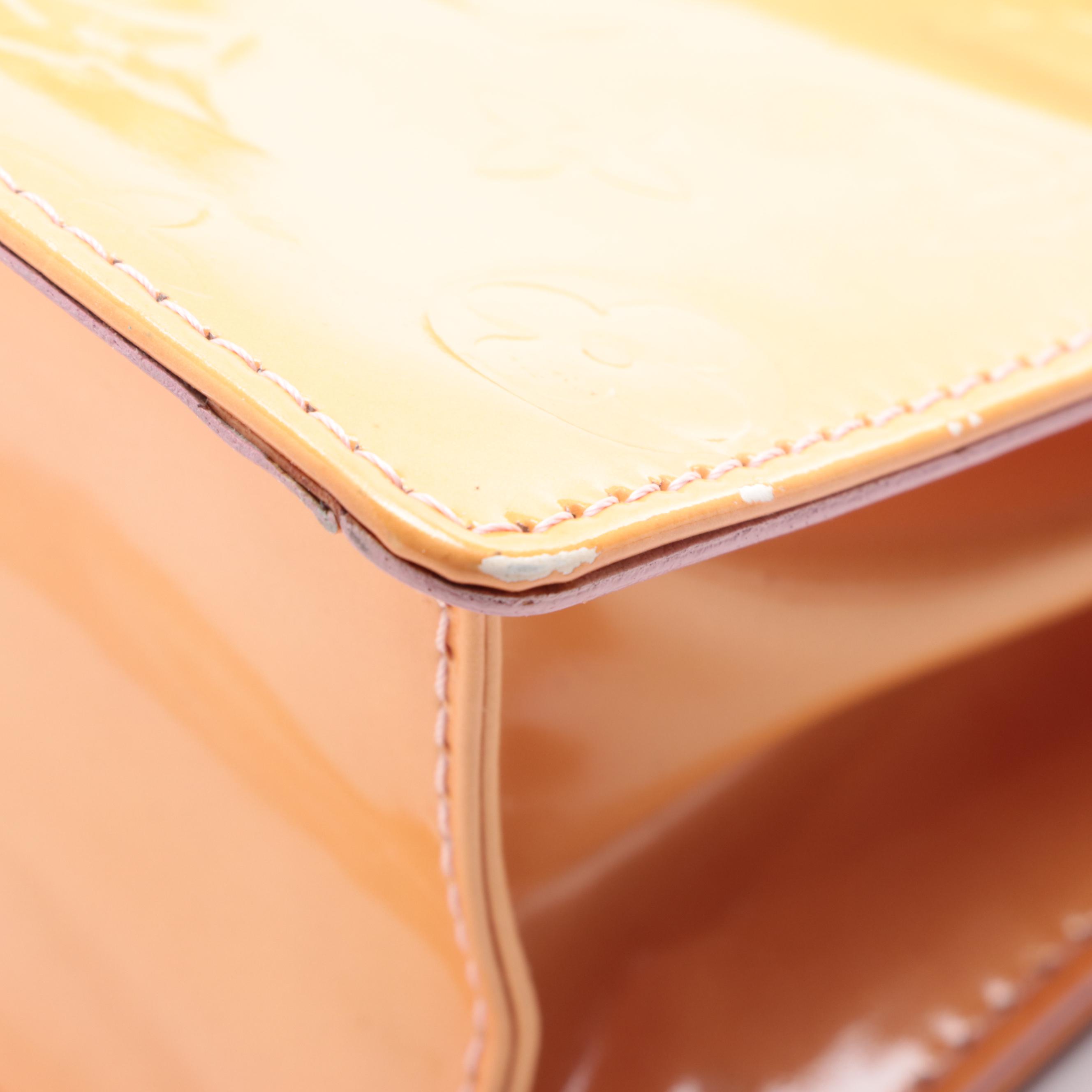 Louis Vuitton Spring Street Bag in Monogram Vernis and Vachetta Leather