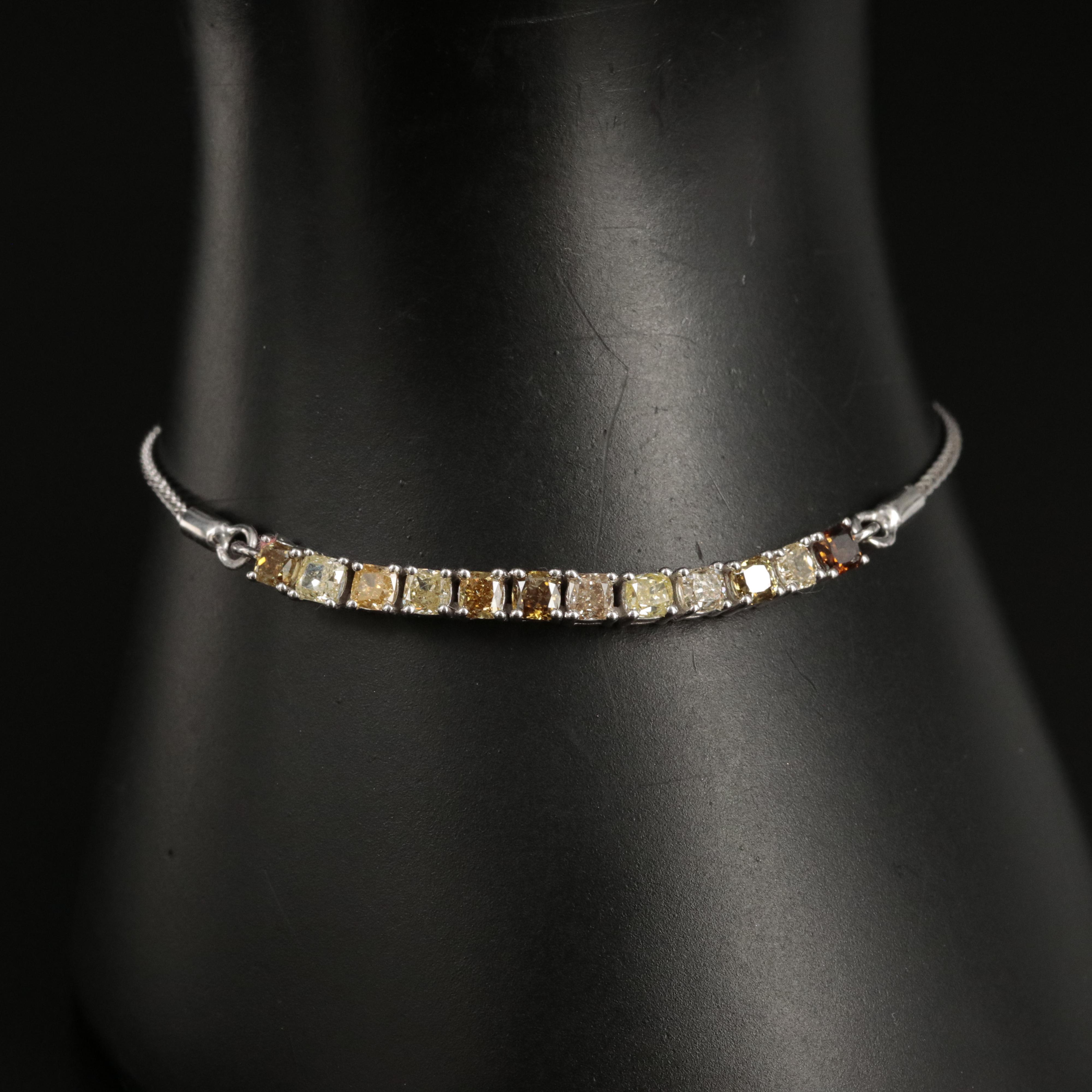 14K 1.92 CTW Diamond Bolo Bracelet