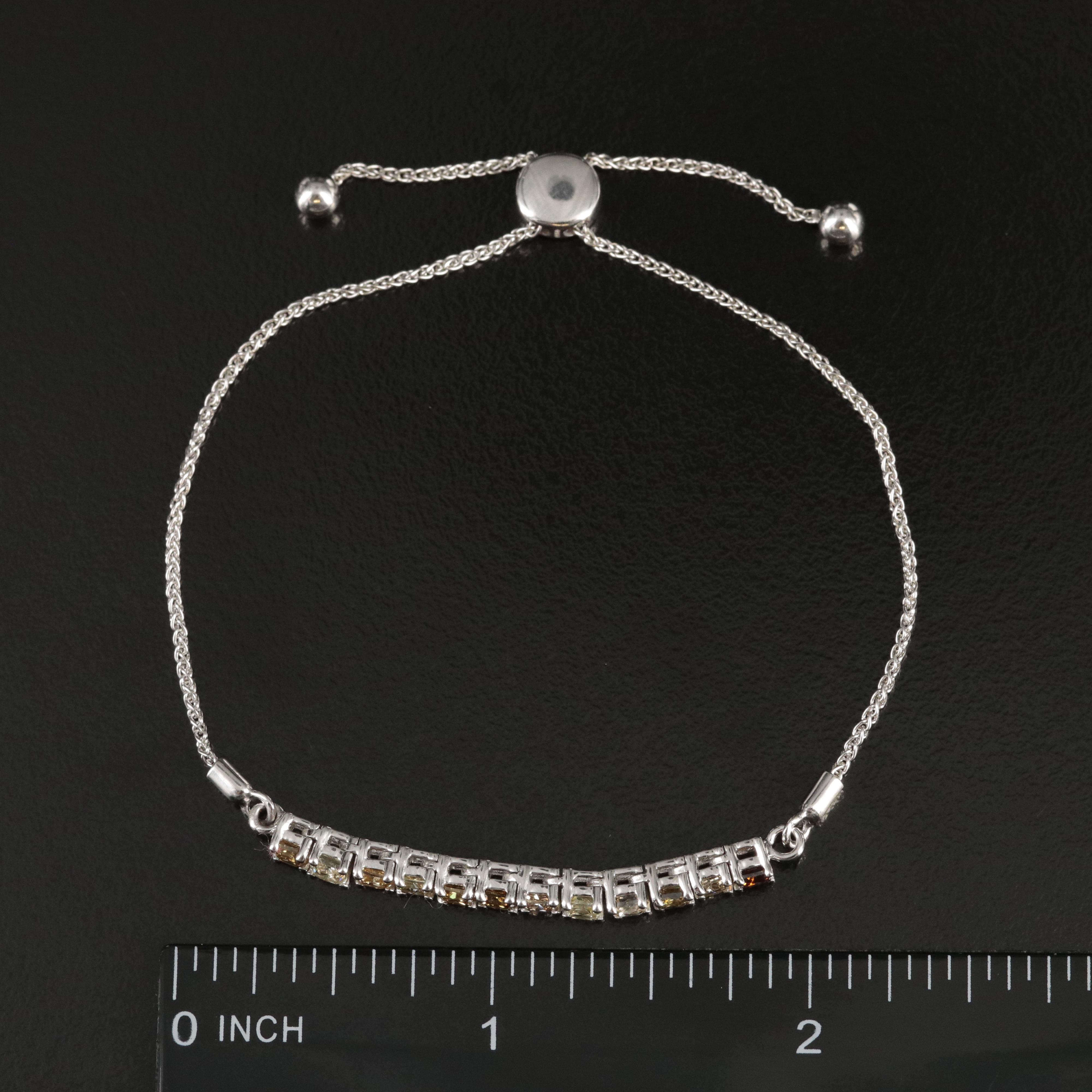 14K 1.92 CTW Diamond Bolo Bracelet