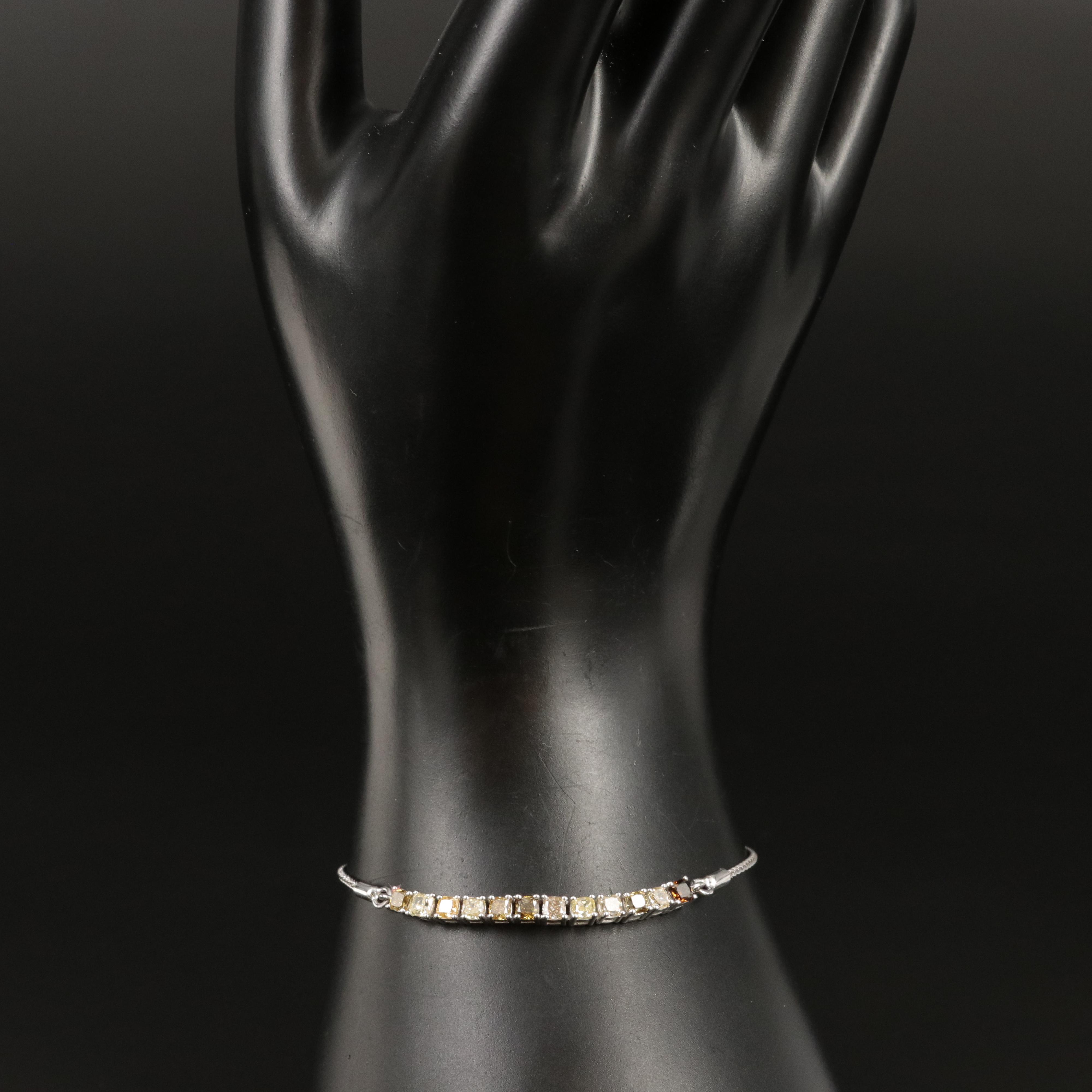 14K 1.92 CTW Diamond Bolo Bracelet