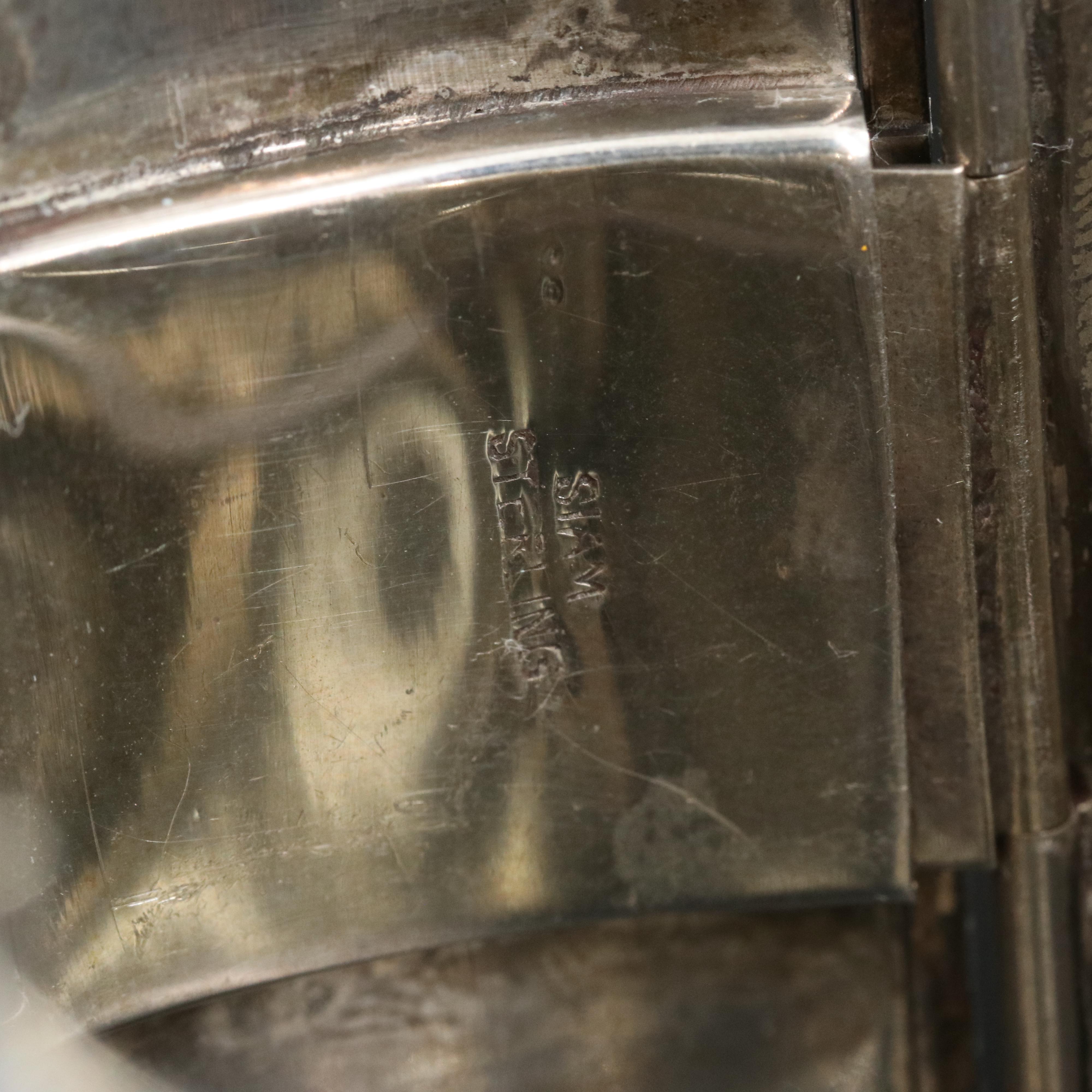 Sterling Enamel Thai Panel Bracelet and Earring Set