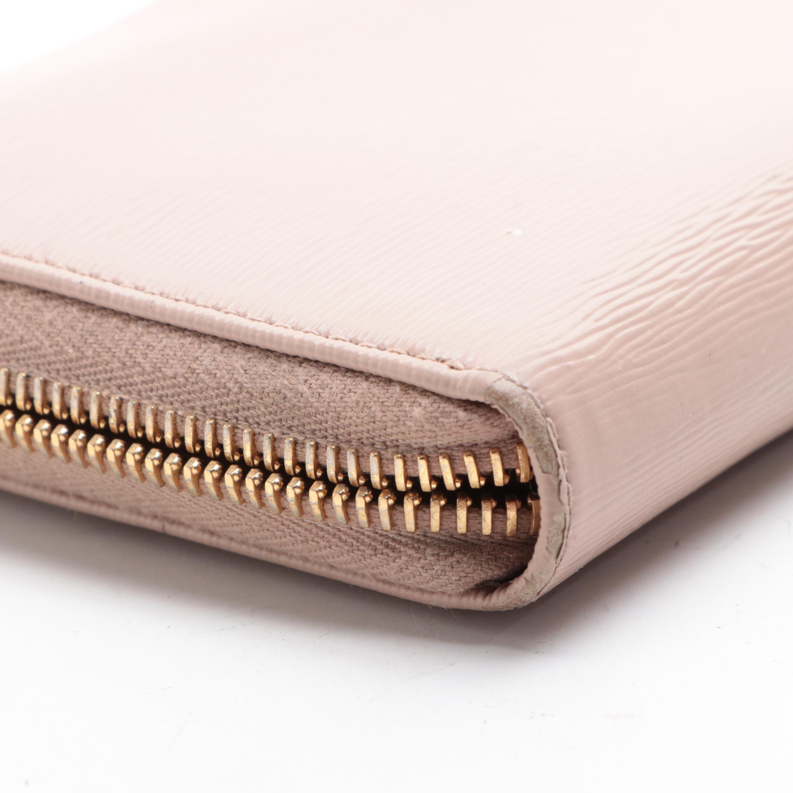 Prada Textured Leather Zip Wallet