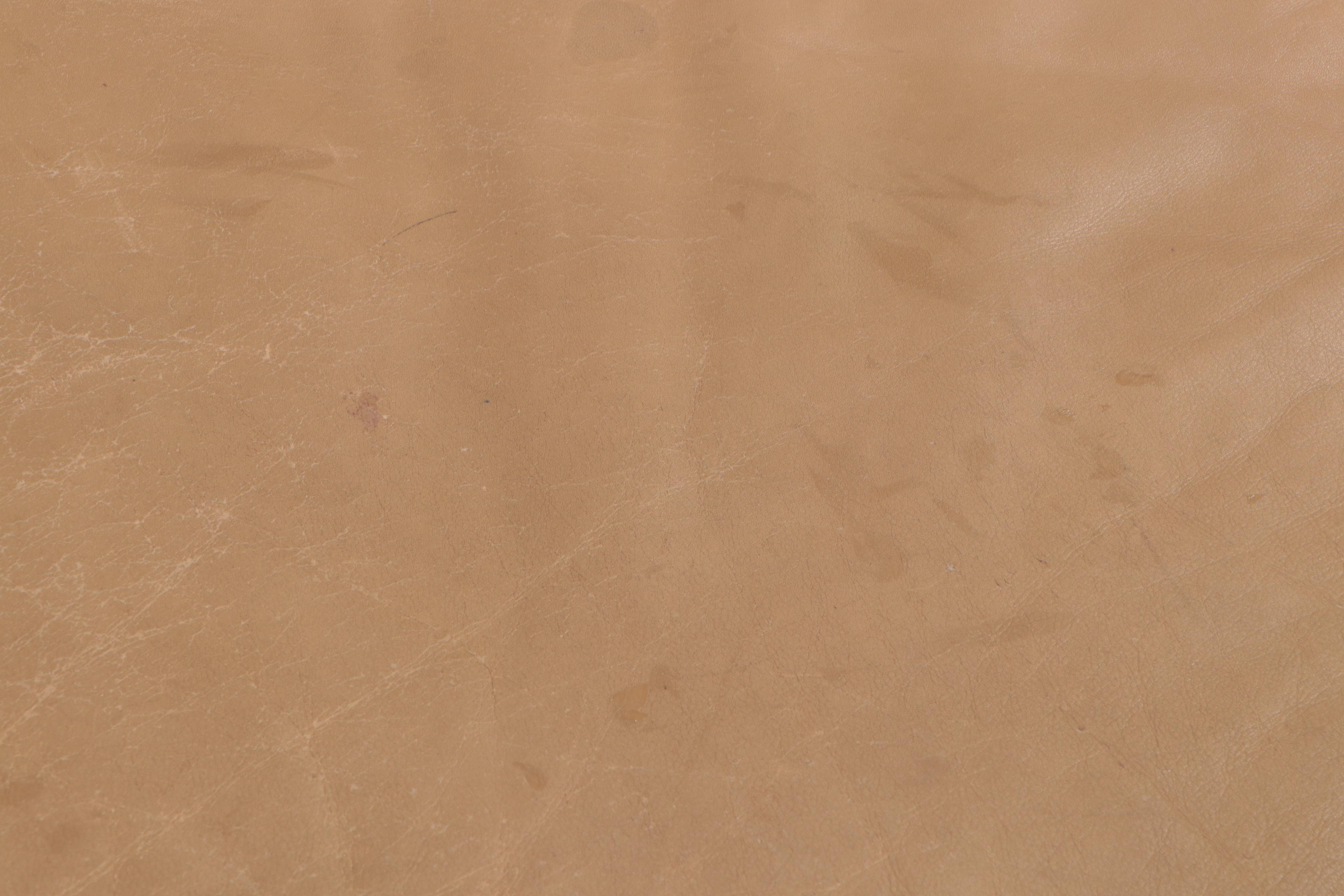 Leather Roll-Arm Sofa