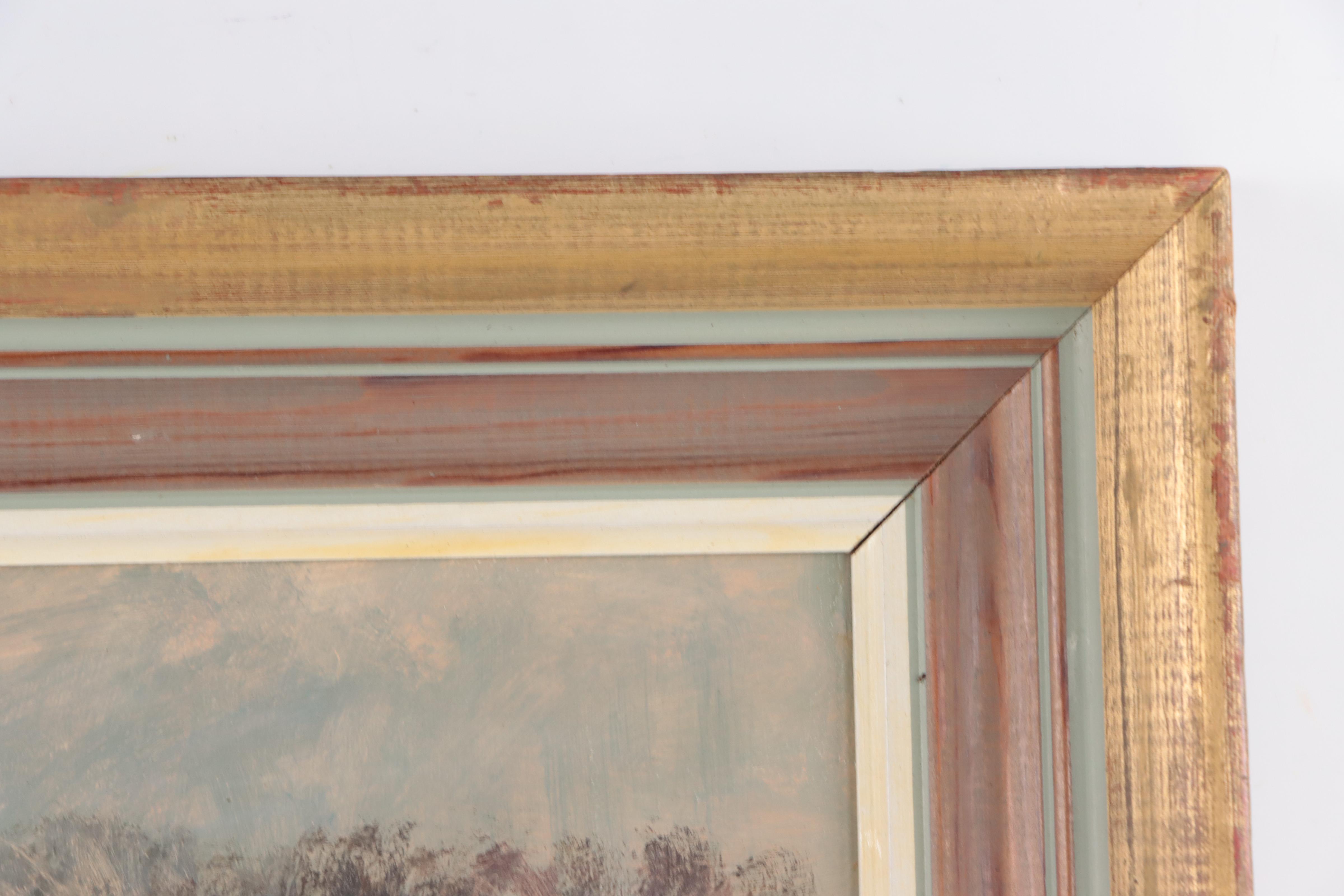 John Neale Oil Painting "The Mill Stream In Winter"