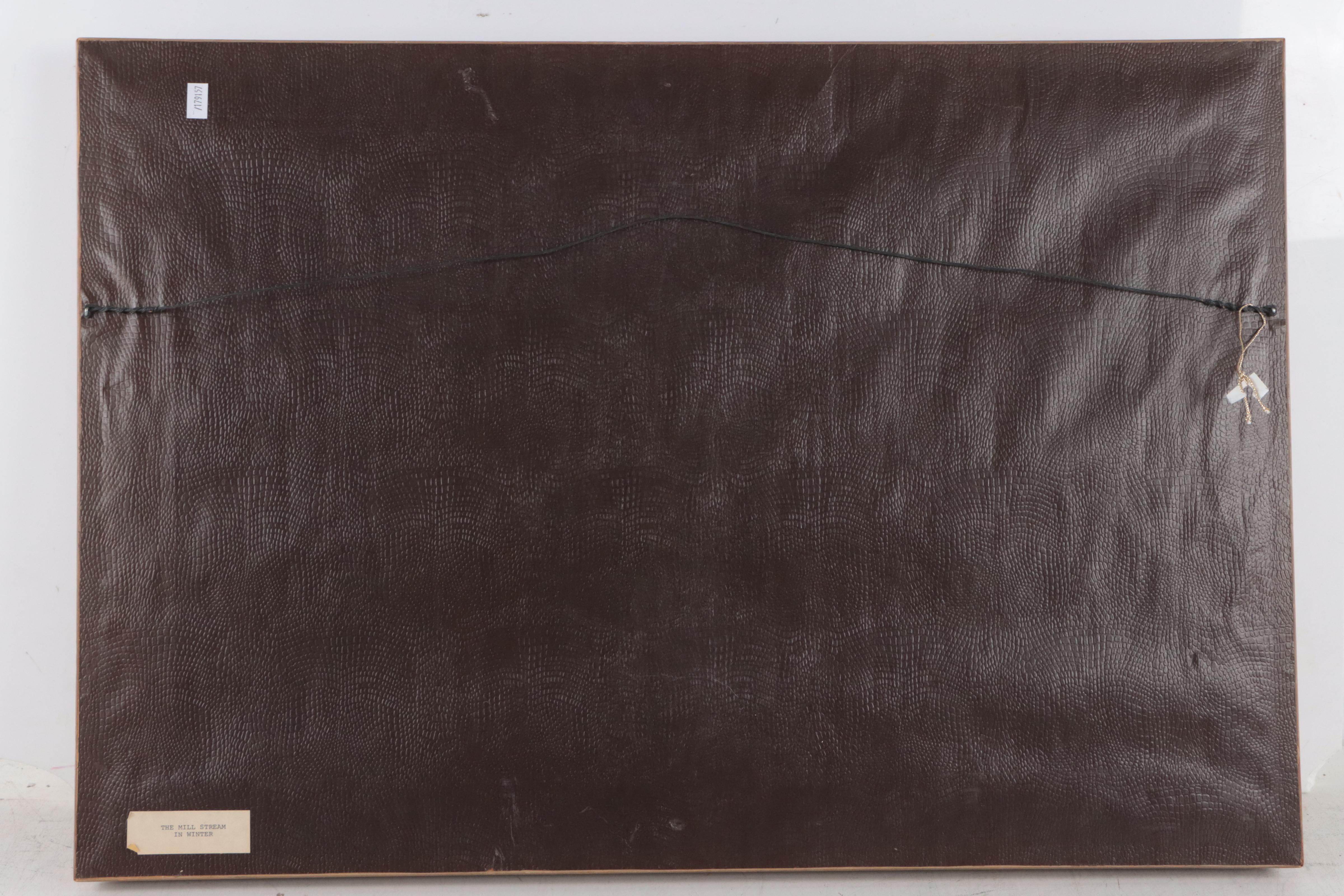 John Neale Oil Painting "The Mill Stream In Winter"