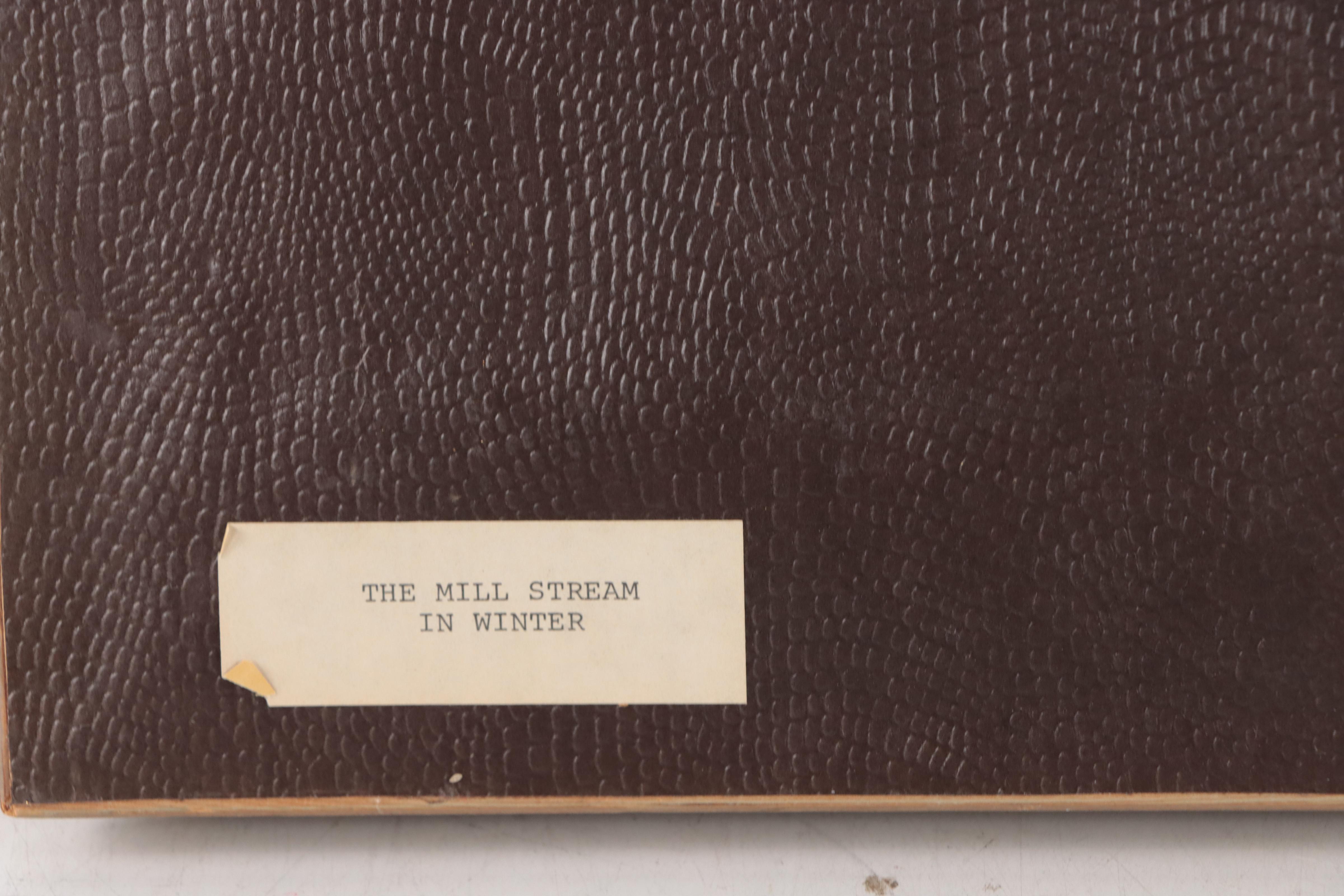 John Neale Oil Painting "The Mill Stream In Winter"