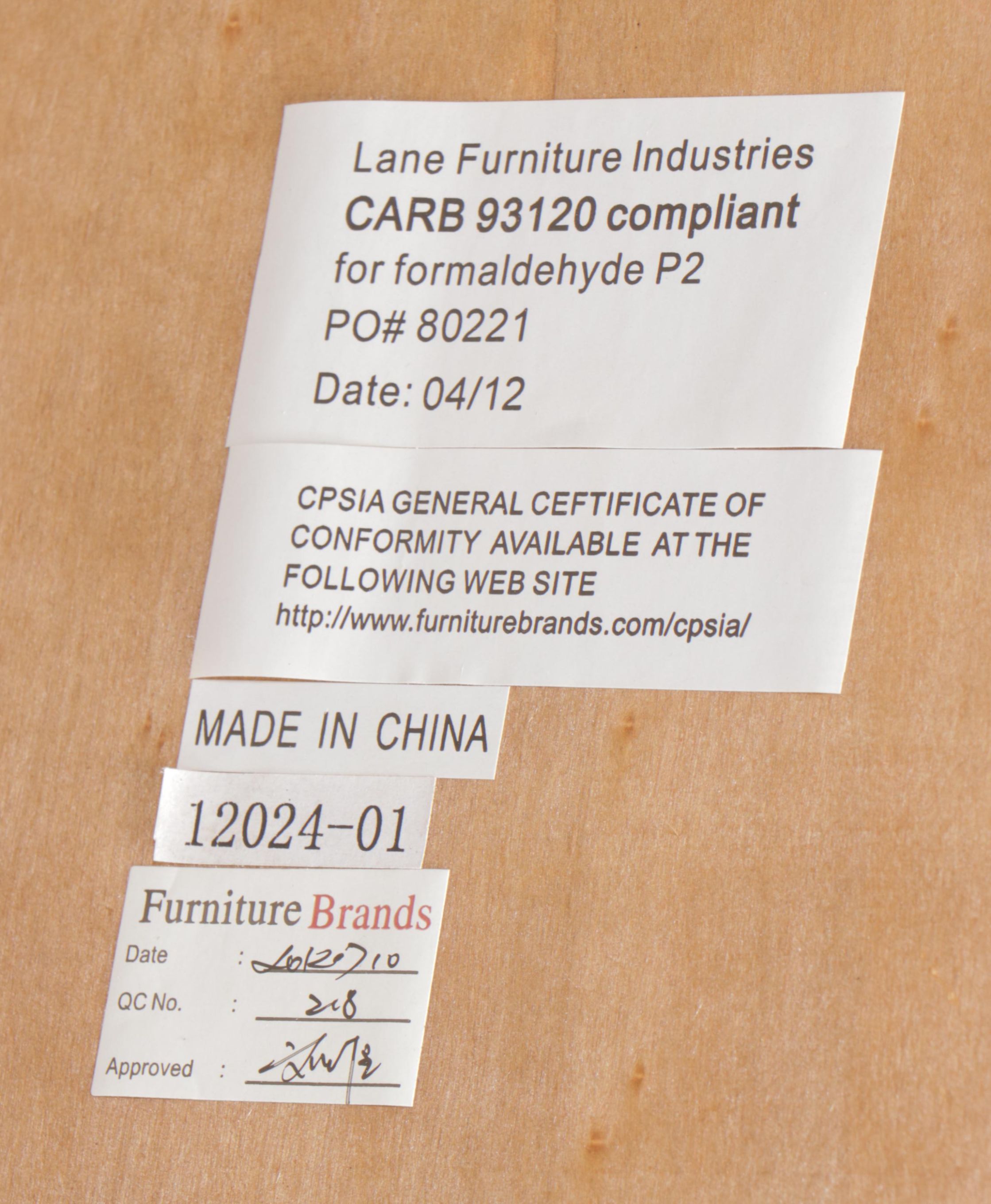 Lane Iron-Mounted Hardwood Two-Tier Coffee Table