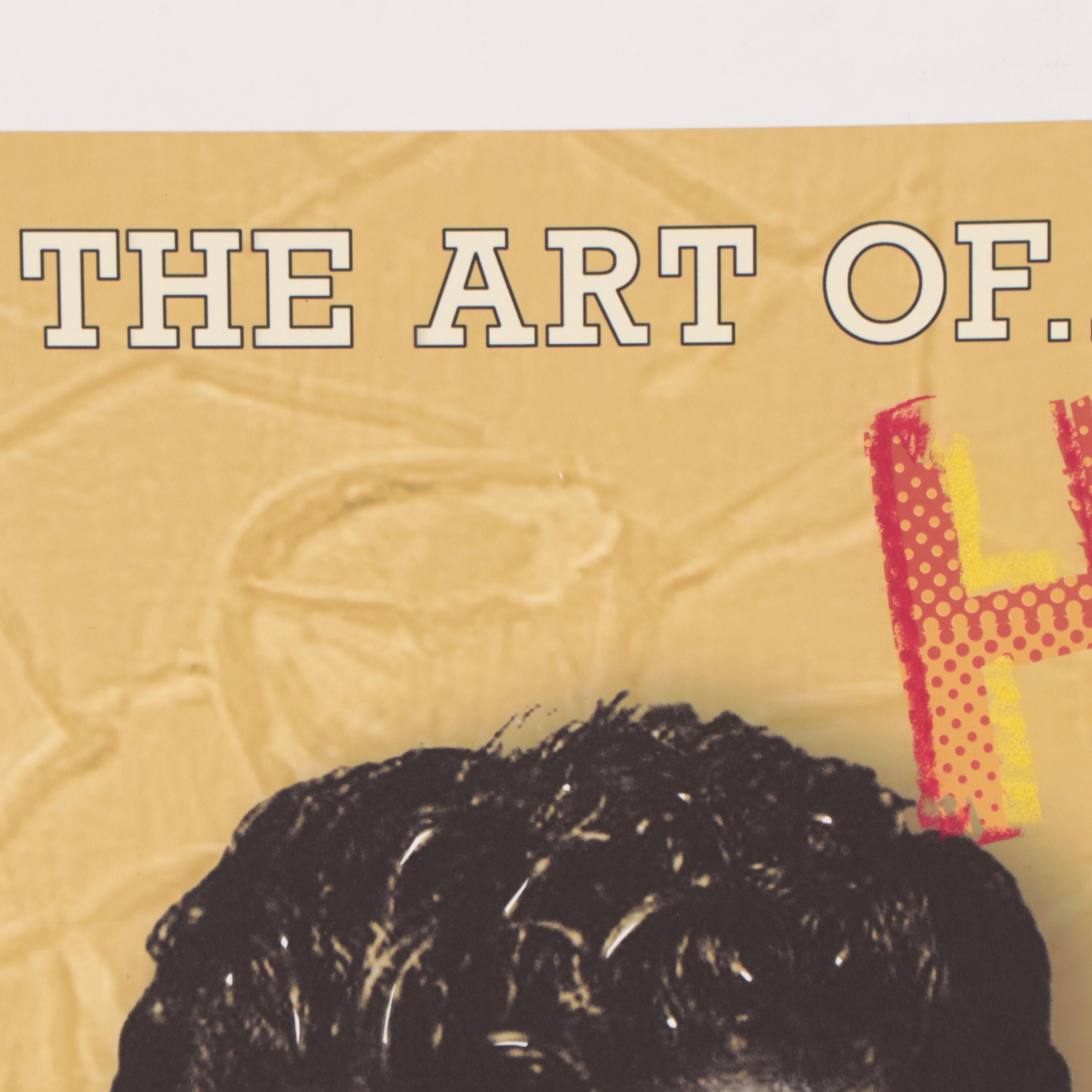 Tony Curtis Signed Lifetime Achievement Award Poster