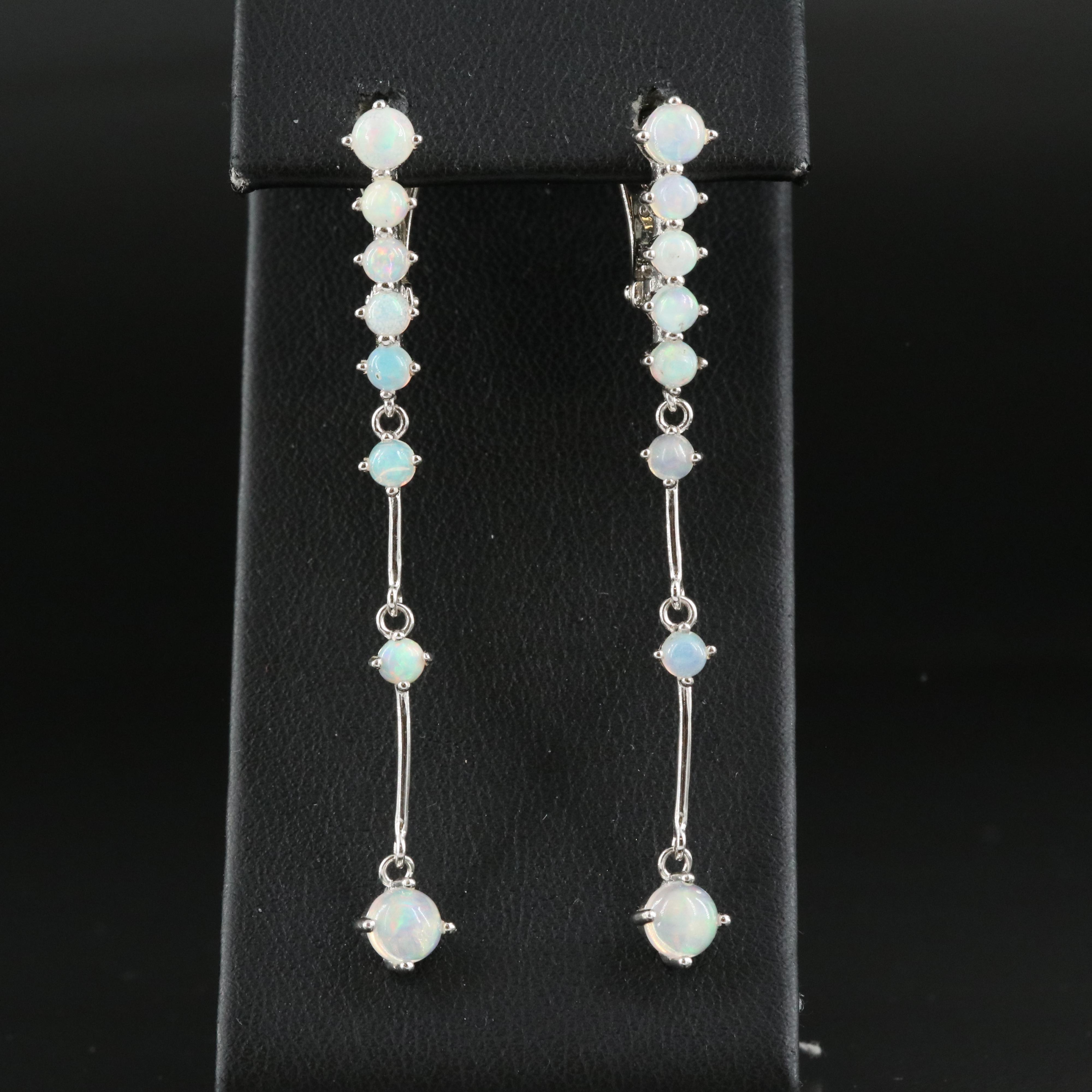 Sterling Opal Earrings