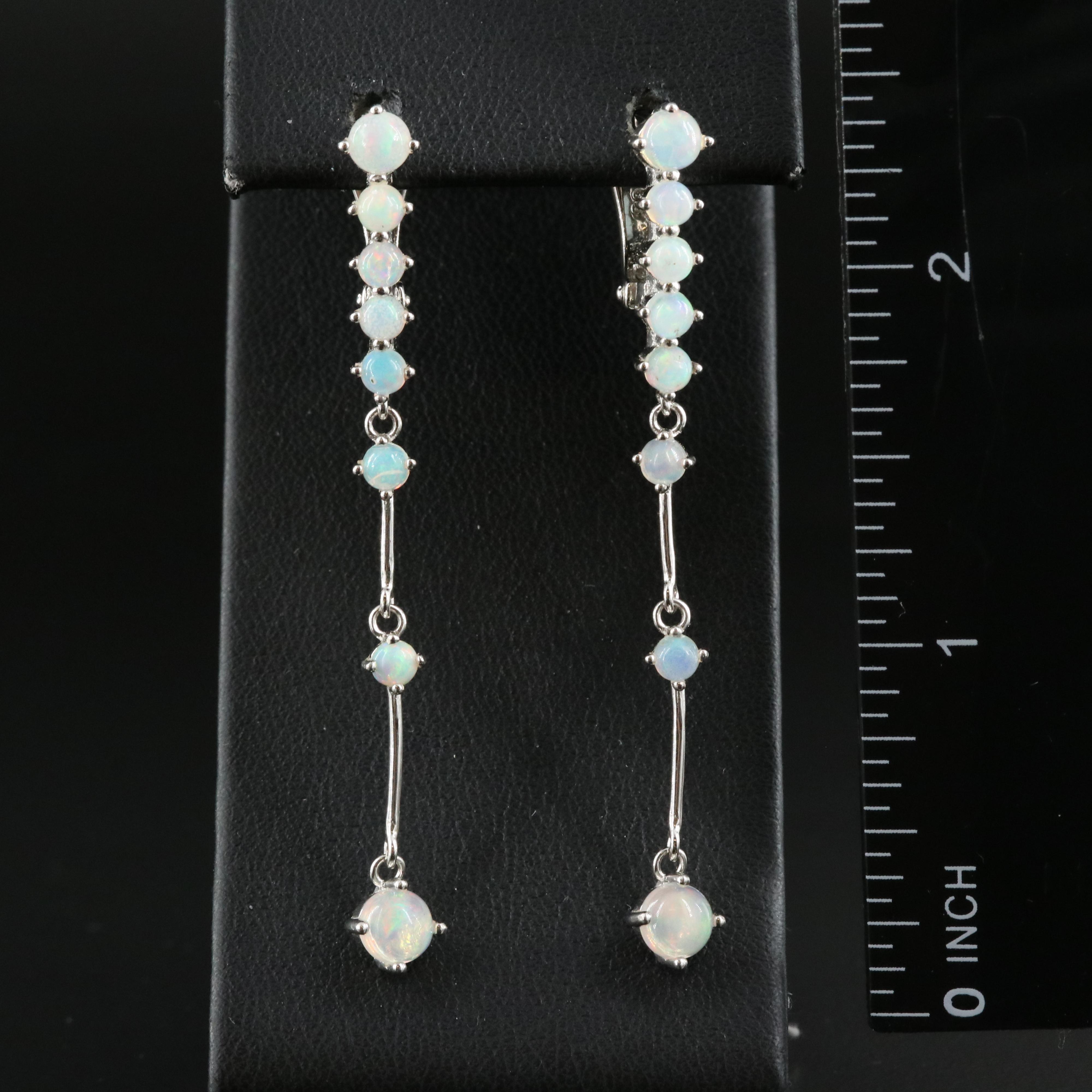 Sterling Opal Earrings