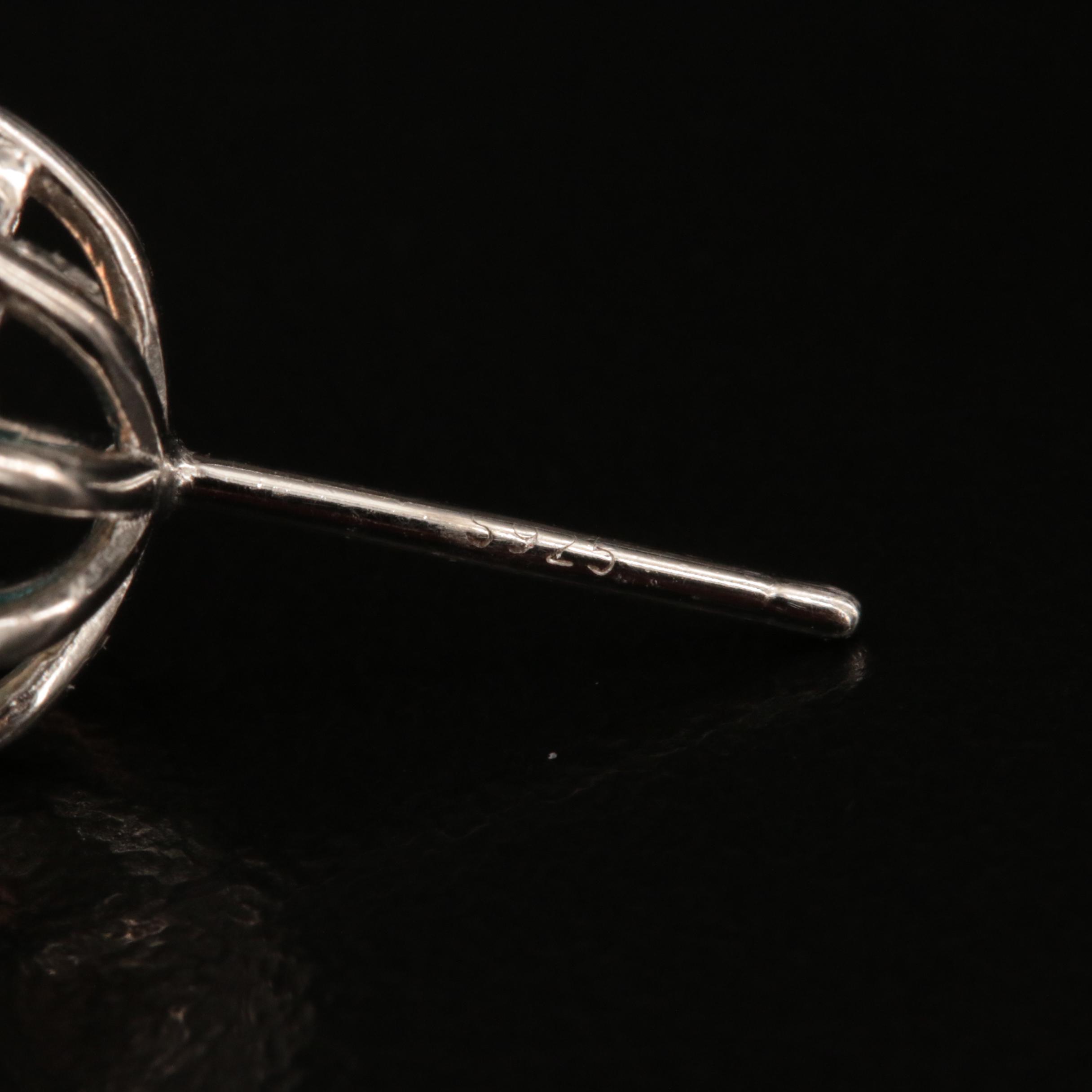 Sterling Opal and Apatite Stud Earrings