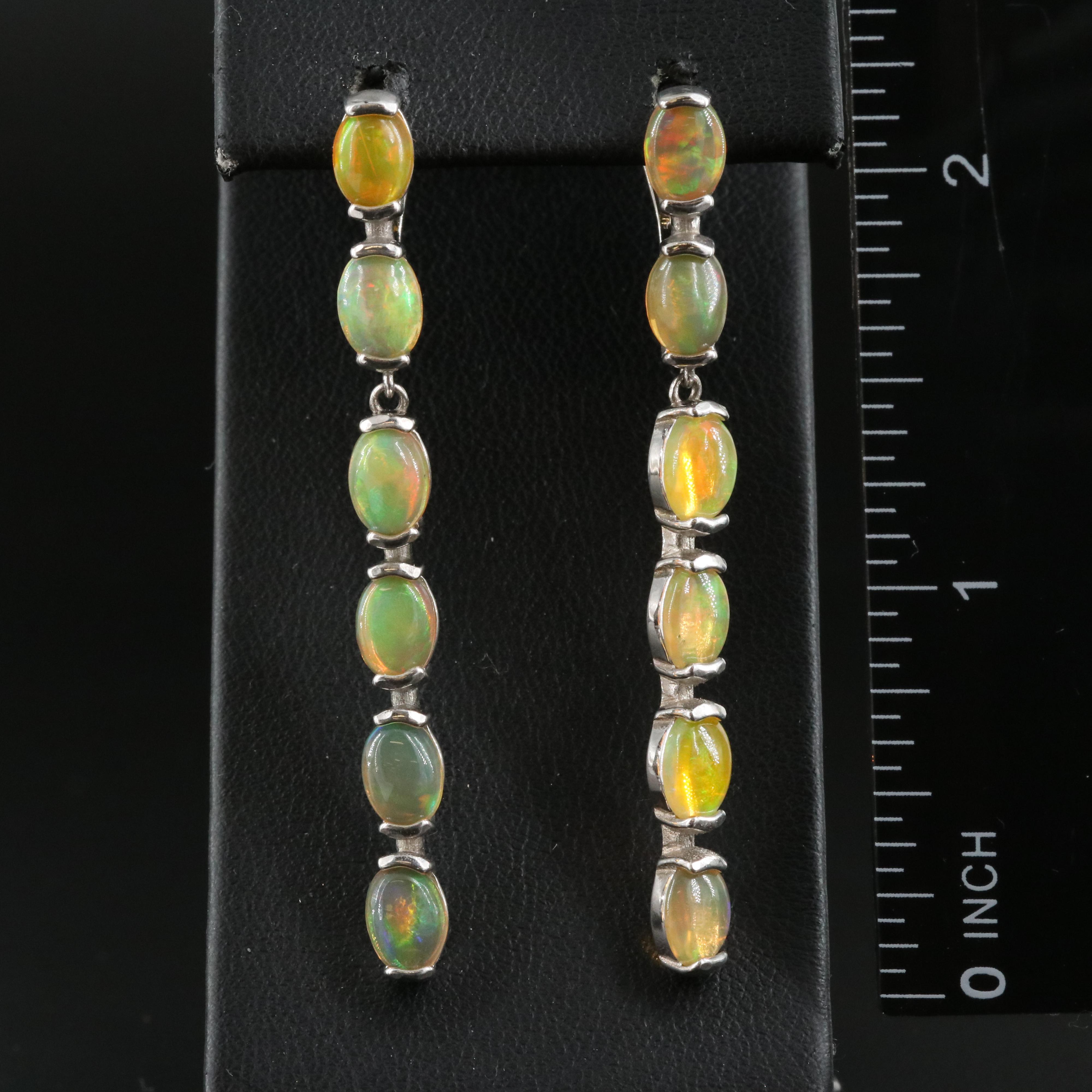 Sterling Opal Earrings