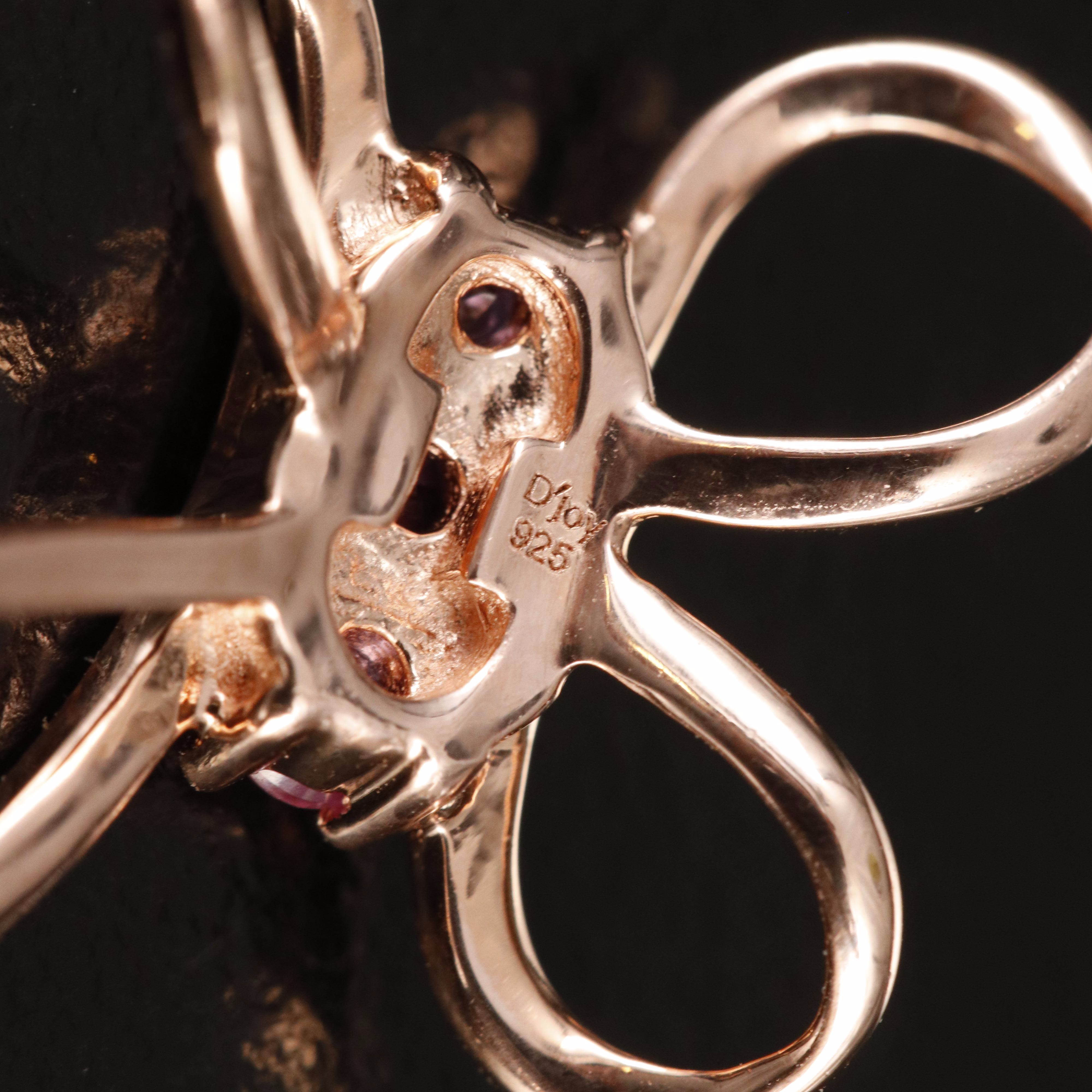 Sterling Sapphire Cross Slide Pendant