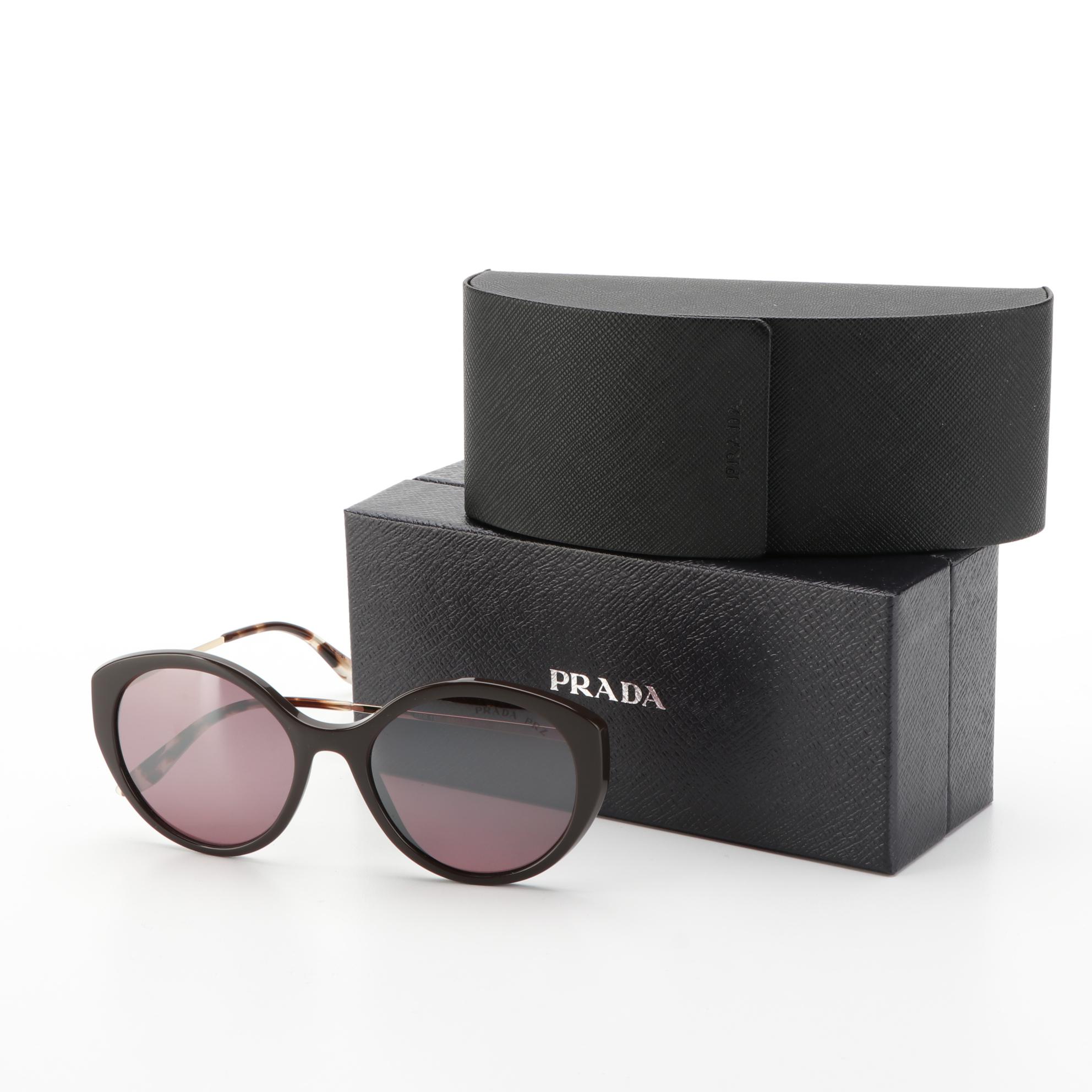 Prada SPR18X Polarized Sunglasses with Case and Box