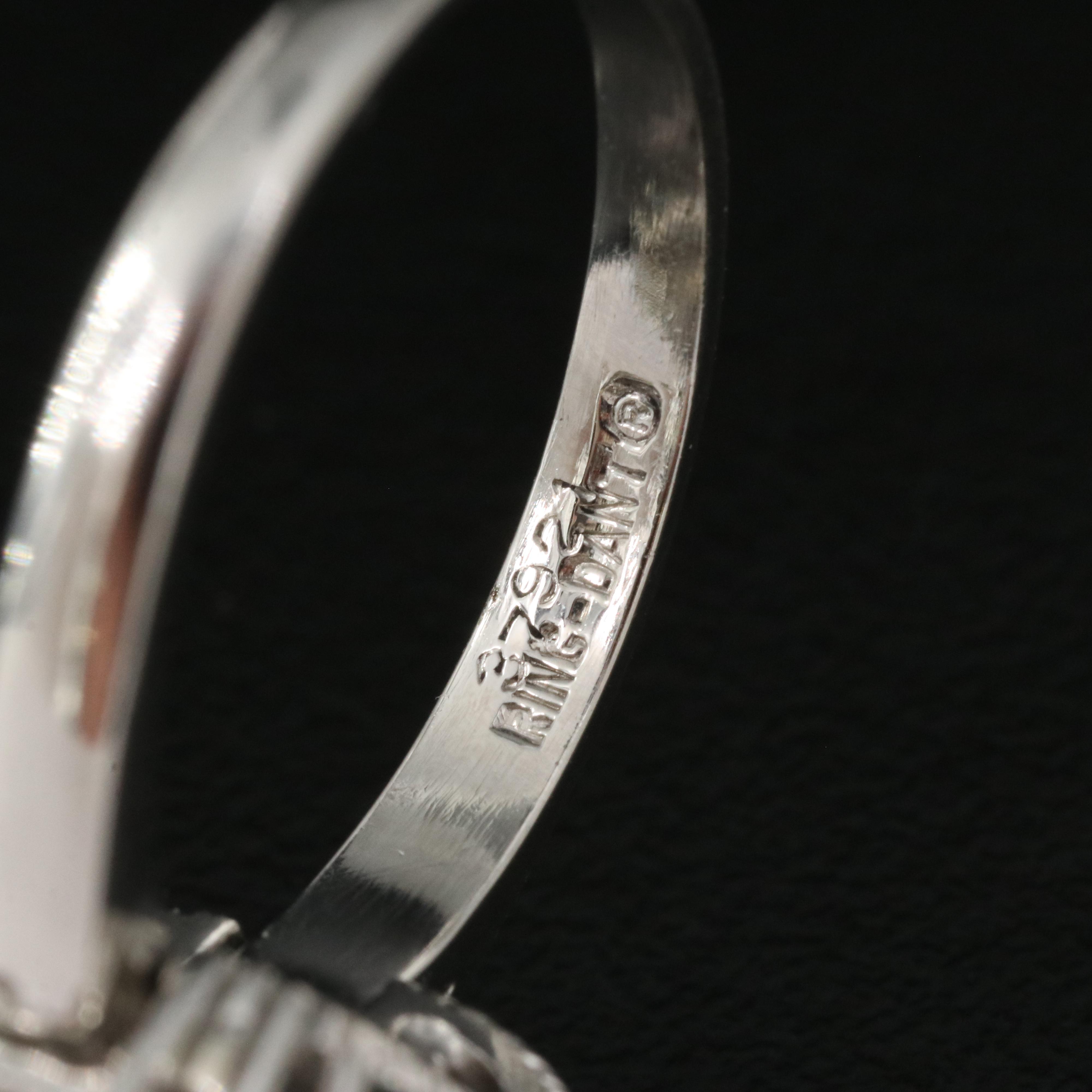 Ring-Dant Platinum 1.01 CT Emerald and 2.45 CTW Diamond Convertible Ring