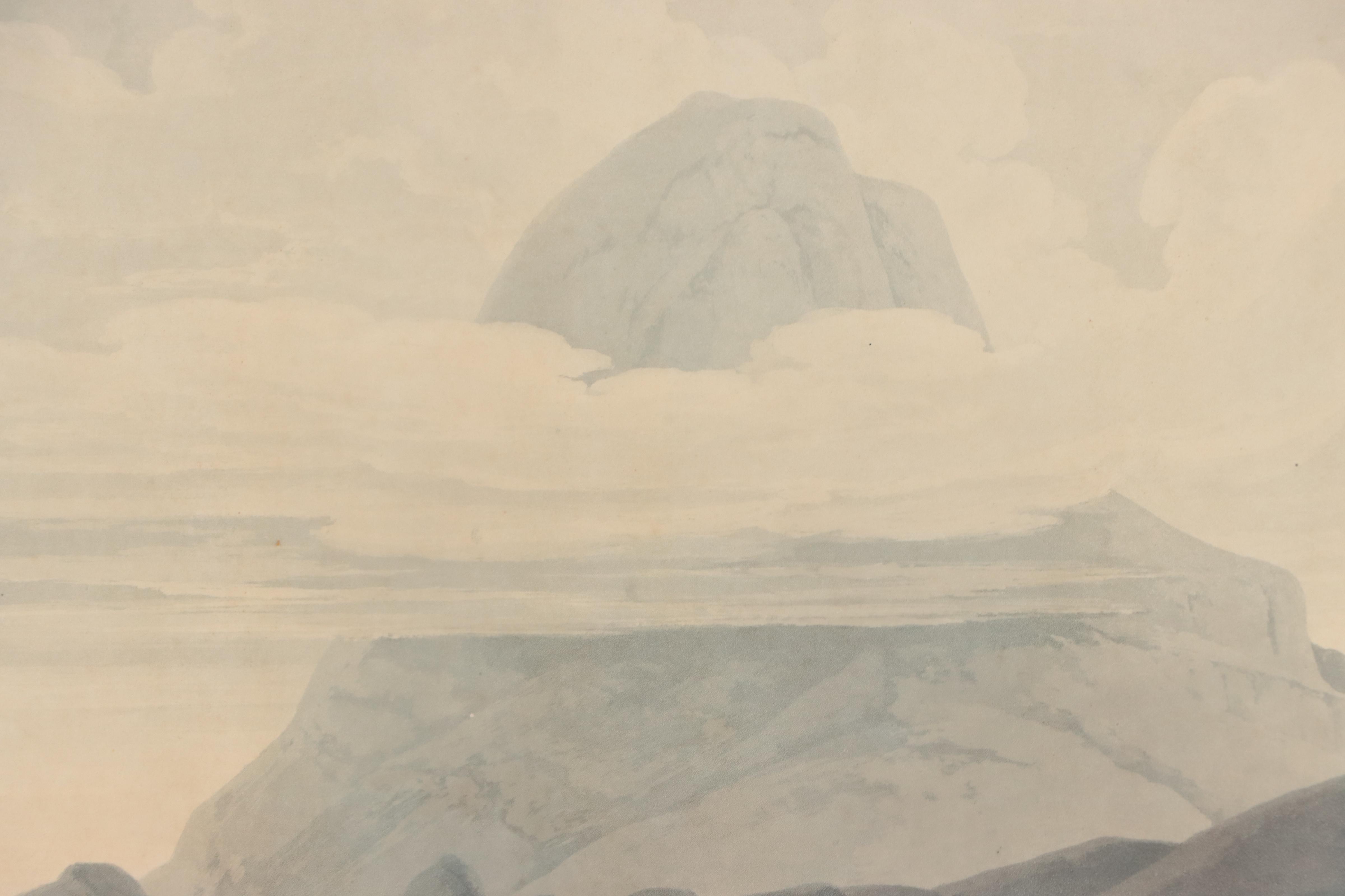 Hand-Colored Aquatint After Thomas Daniell "Cape Comorin Taken Near Calcad"