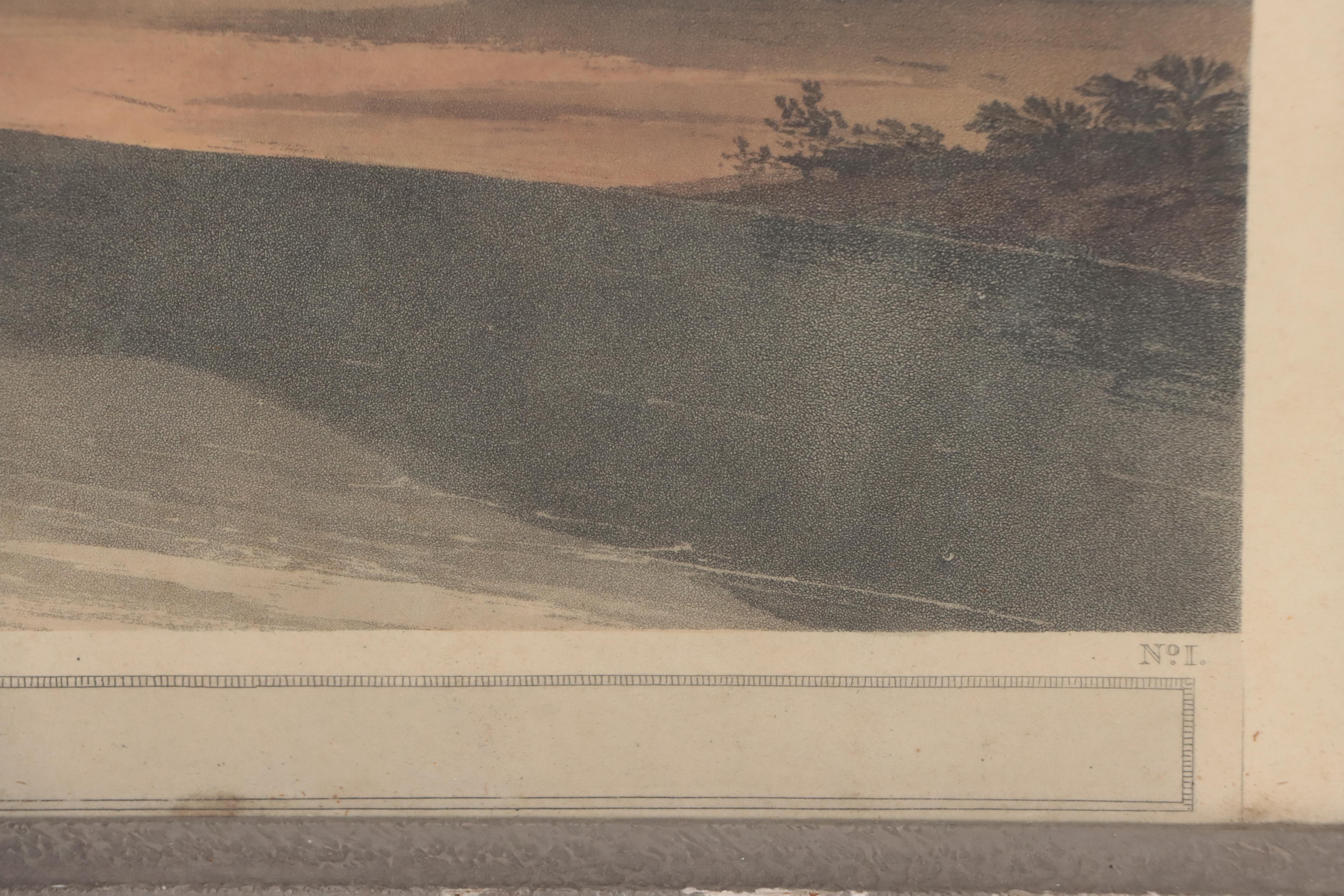 Hand-Colored Aquatint After Thomas Daniell "Cape Comorin Taken Near Calcad"