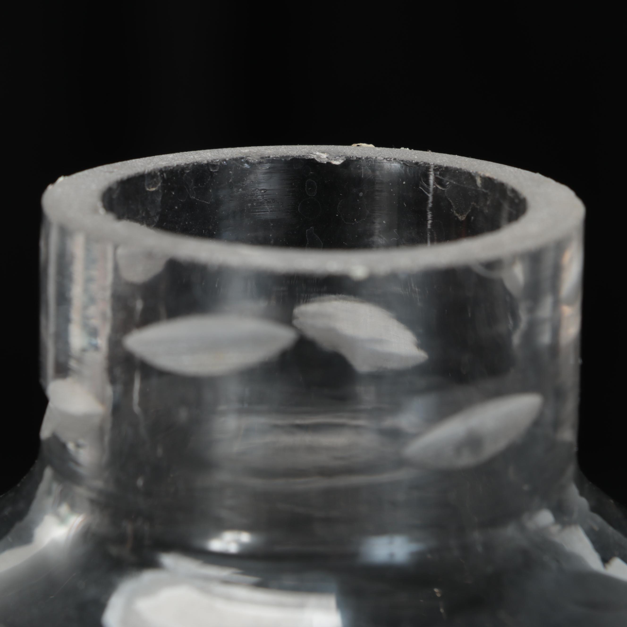 Pair of Regency Brass Wall Candle Sconces with Glass Hurricane Shades, 19th C.