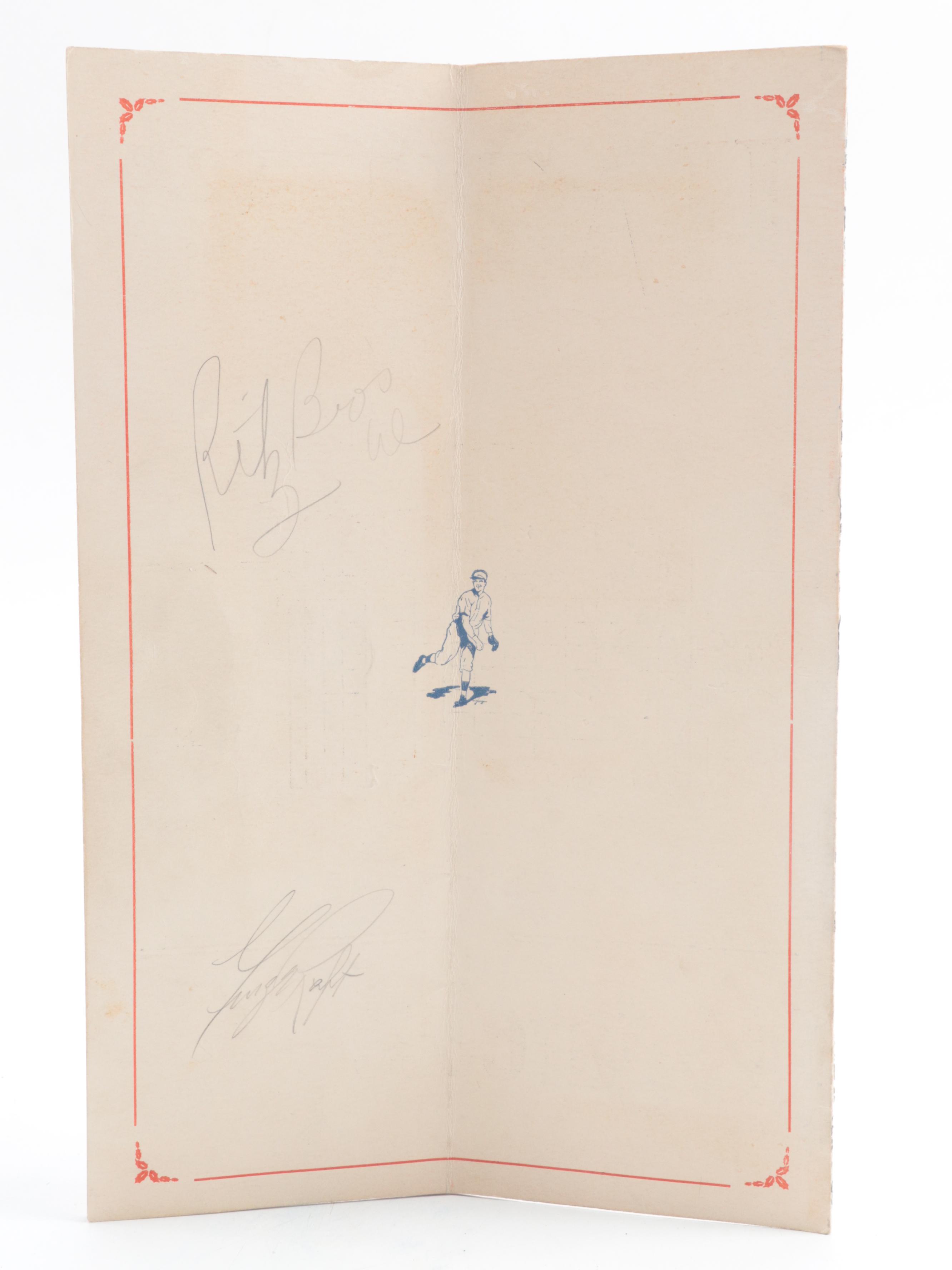 1940 MLB World Series Cincinnati Reds vs. Detroit Tigers Game 4 Score Card