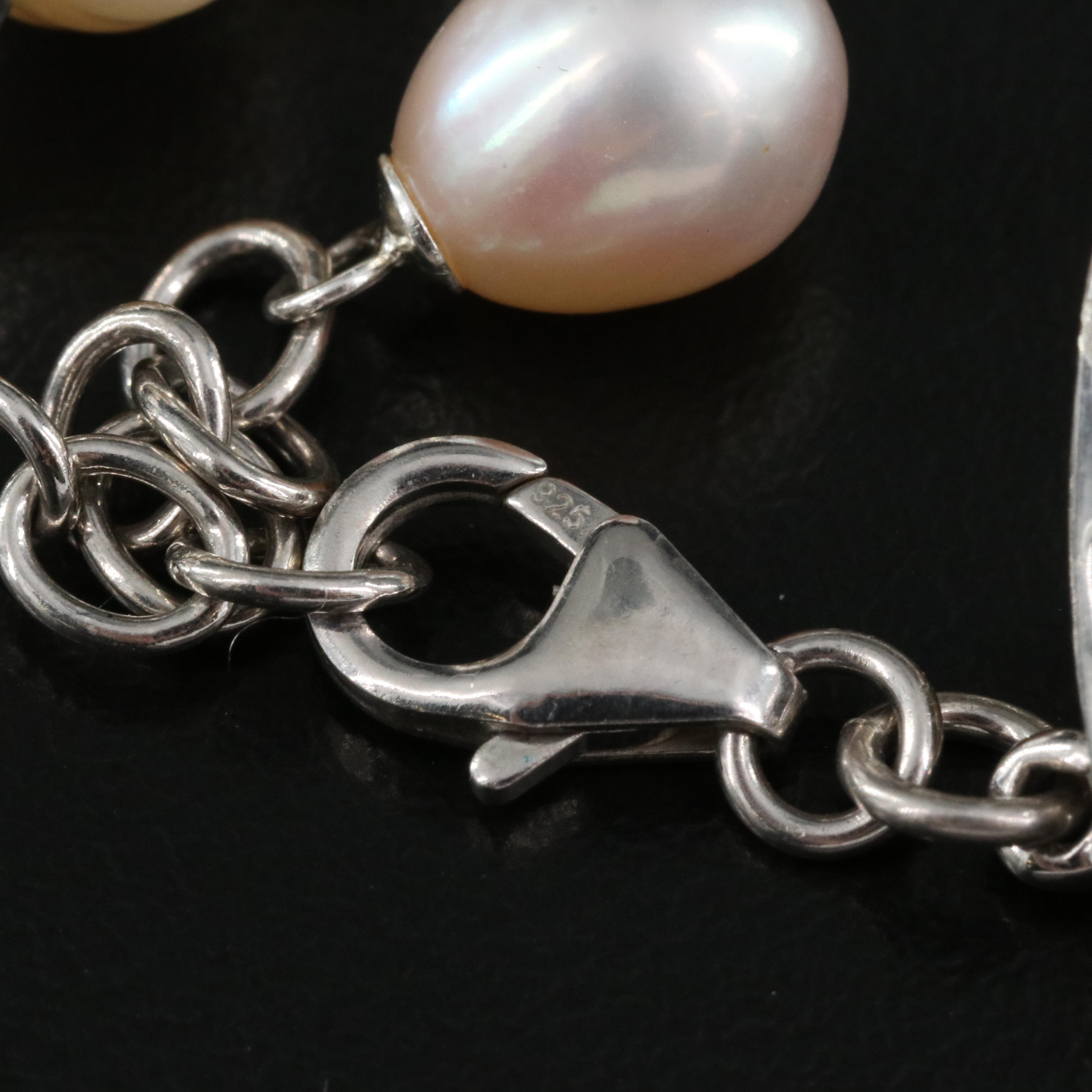 Sterling Necklace Including Amethyst, Peridot and Sapphire