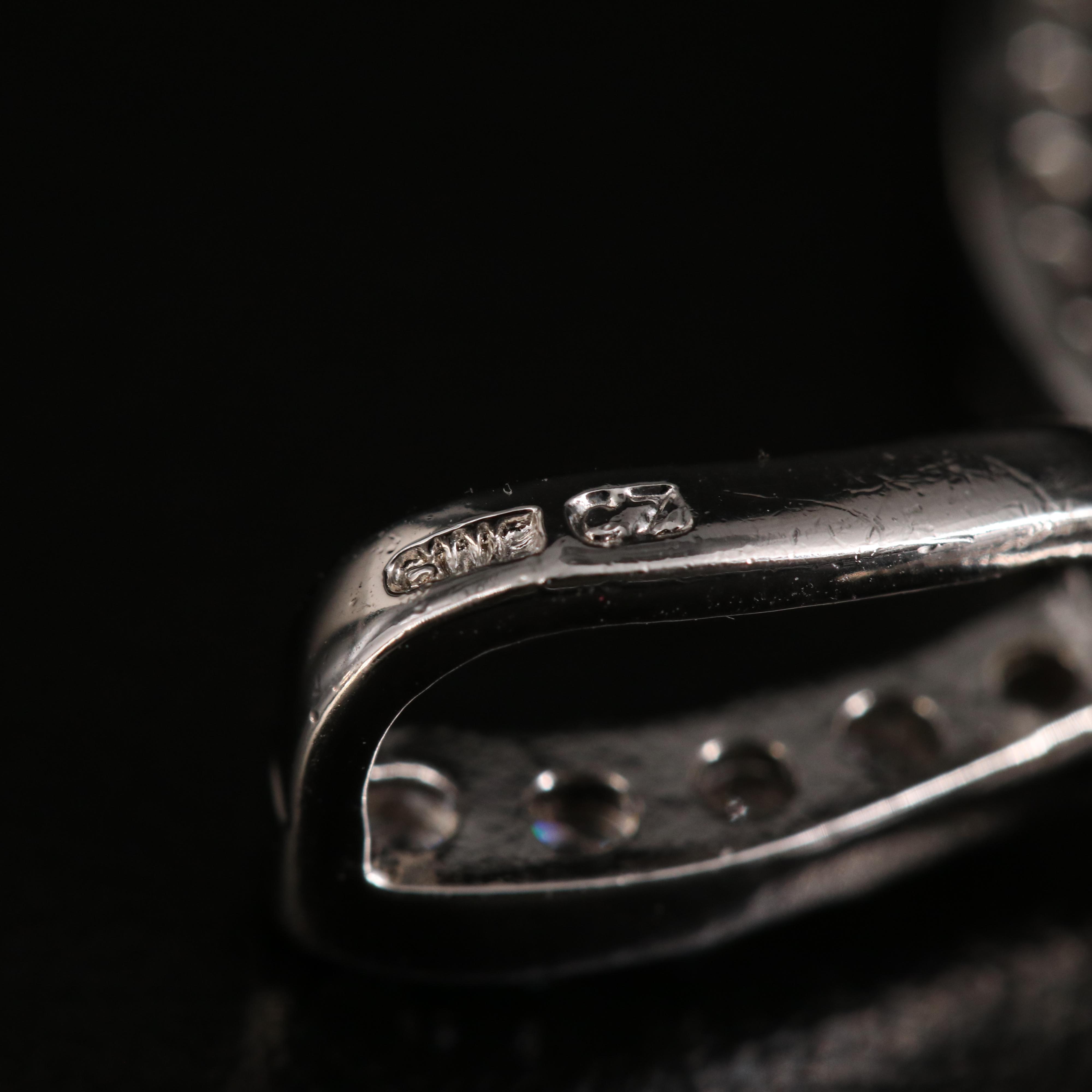 Charles Winston Sterling Cubic Zirconia Cherry Converter Brooch