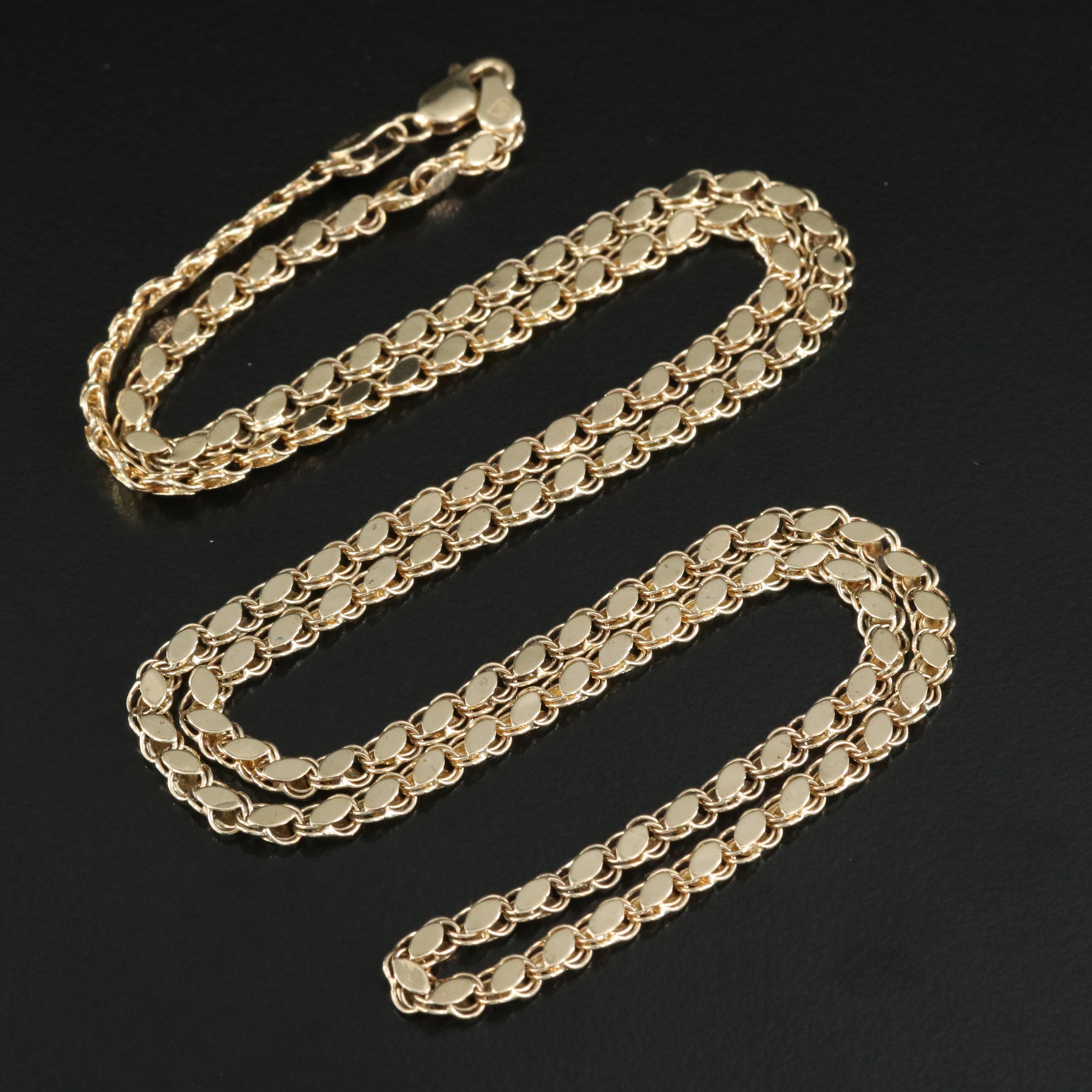 14K Fancy Link Chain