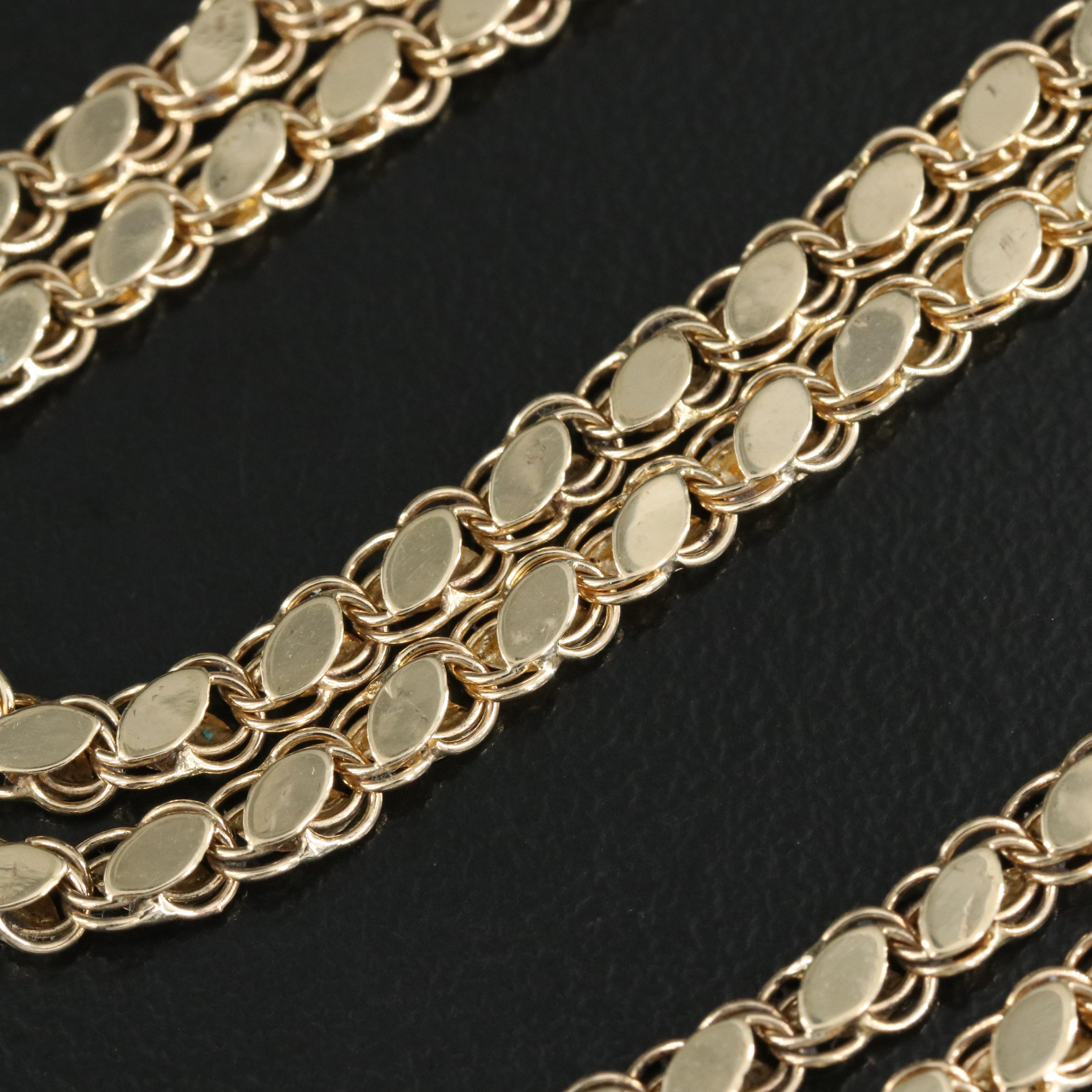 14K Fancy Link Chain