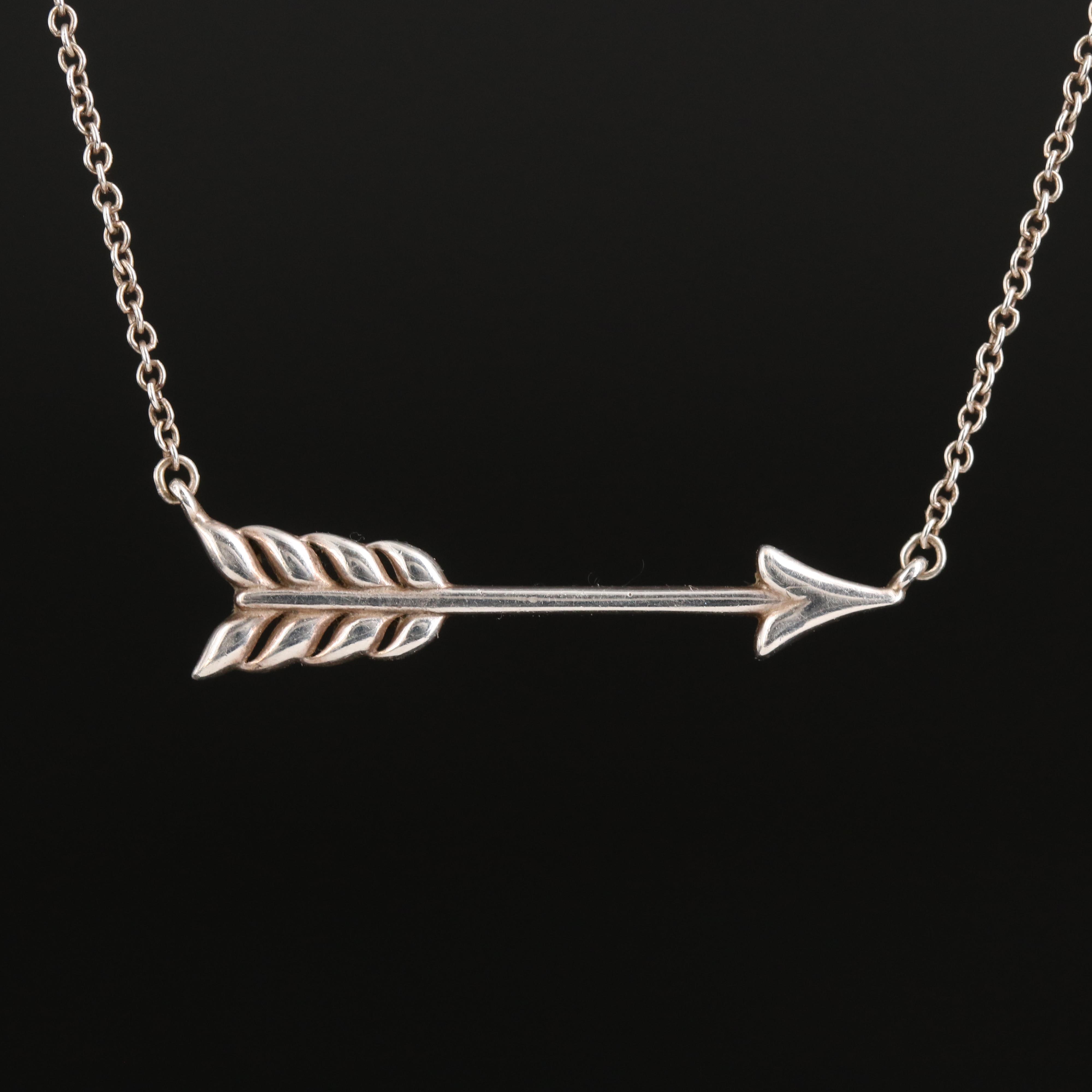 Tiffany & Co. Sterling Arrow Necklace