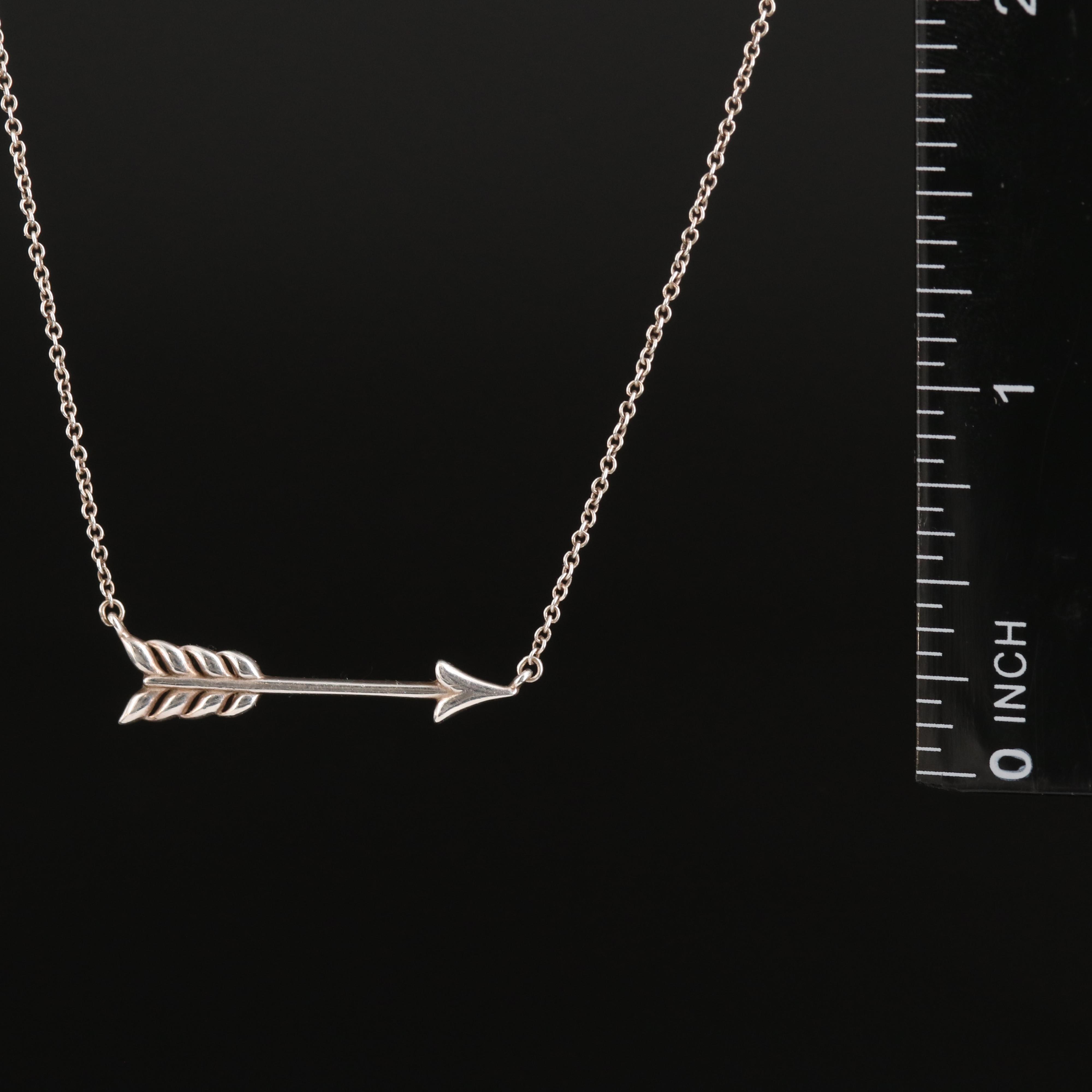 Tiffany & Co. Sterling Arrow Necklace