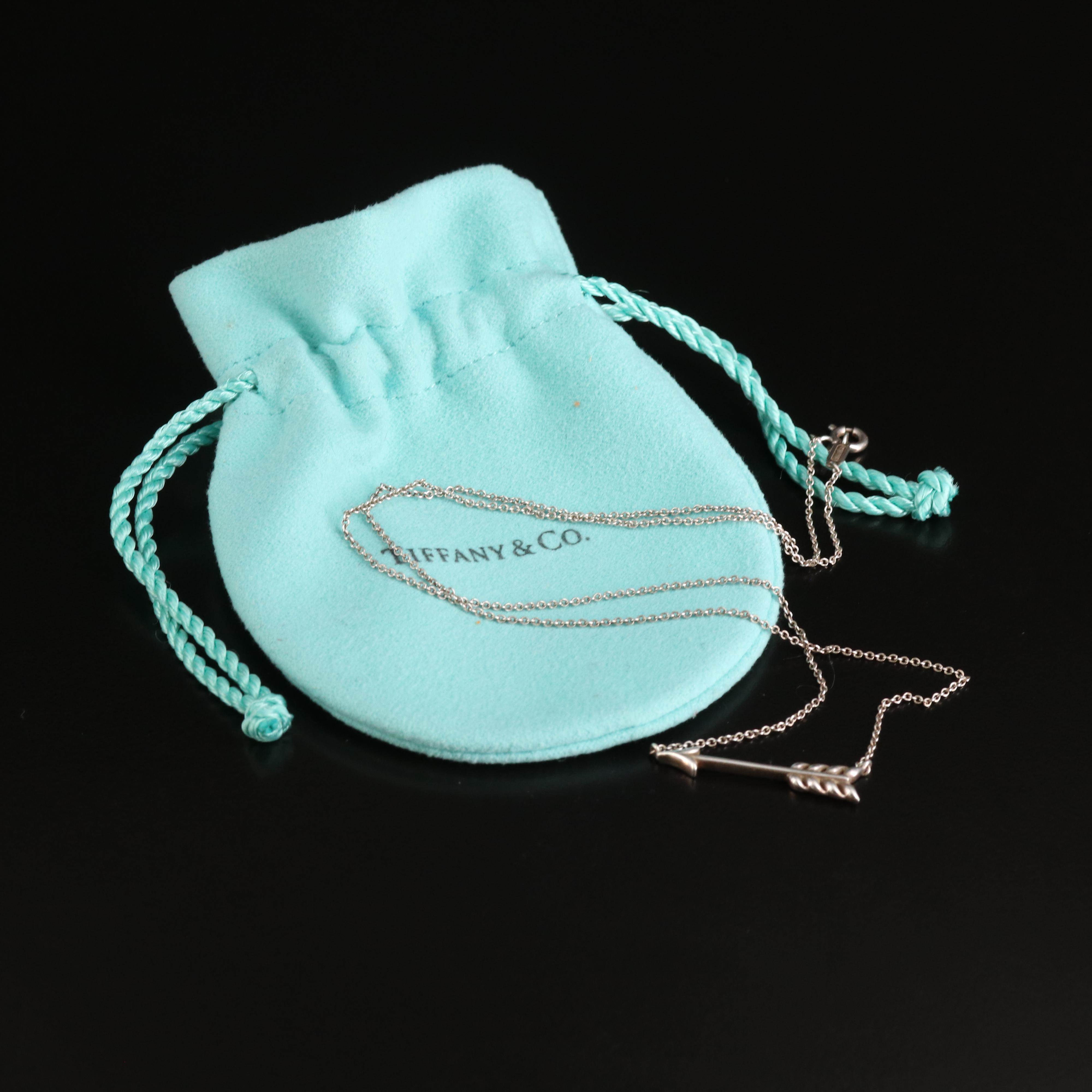 Tiffany & Co. Sterling Arrow Necklace