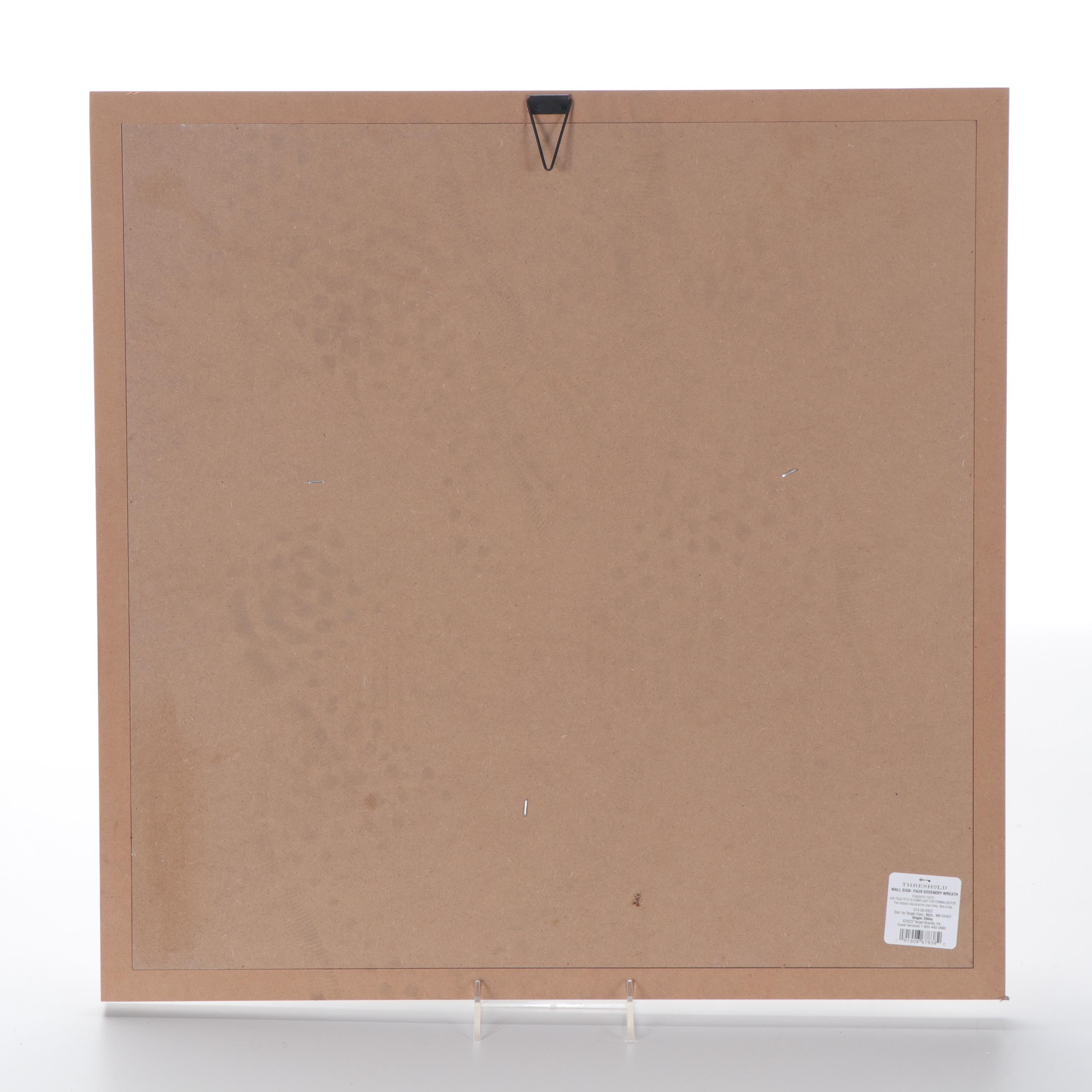 Threshold Windowpane Collage Frames with "Believe" Wreath Wall Decor