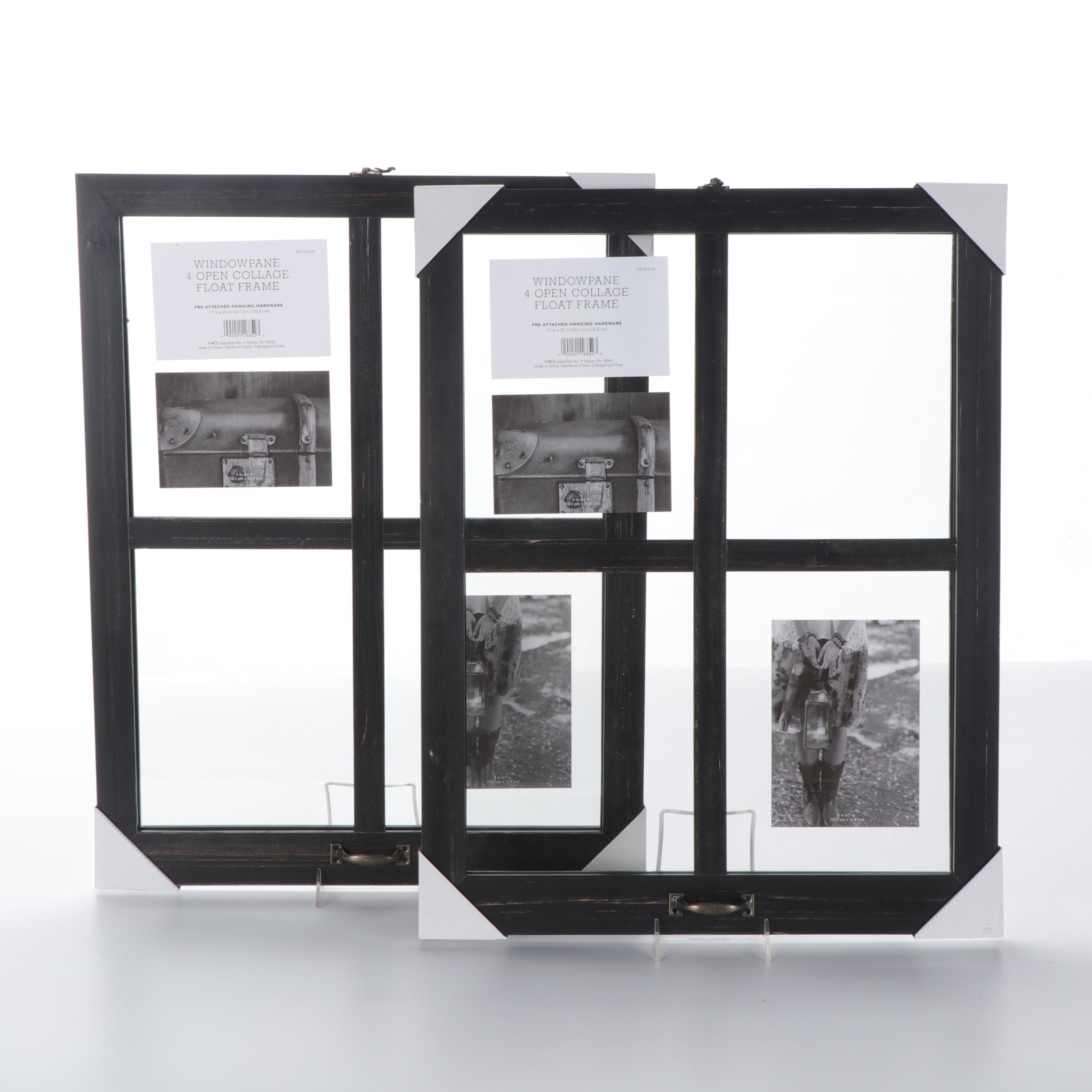 Threshold Windowpane Collage Frames with "Believe" Wreath Wall Decor