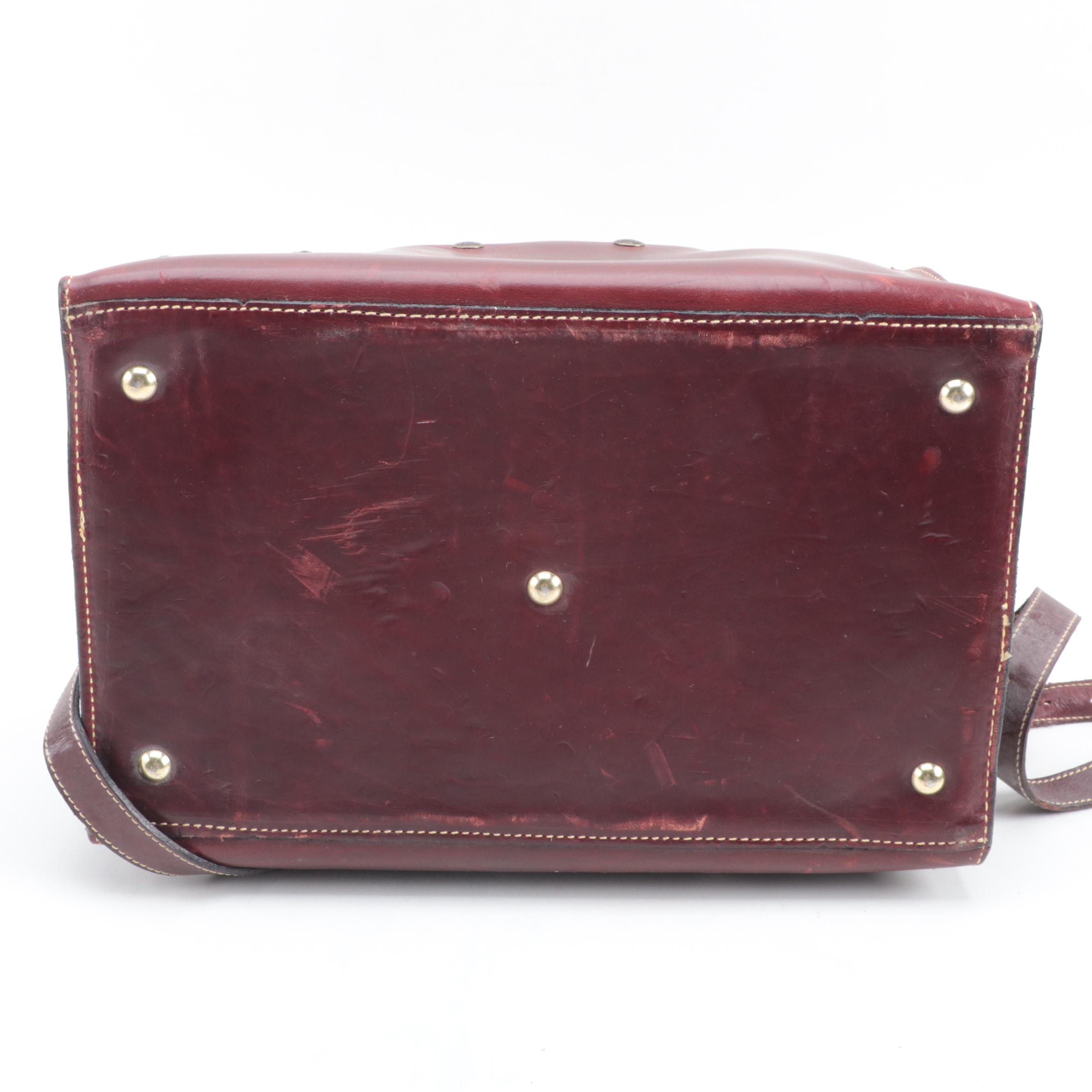 Holland Sport Oxblood Leather Range Bags with Brodin Landing Net and Orvis Reels