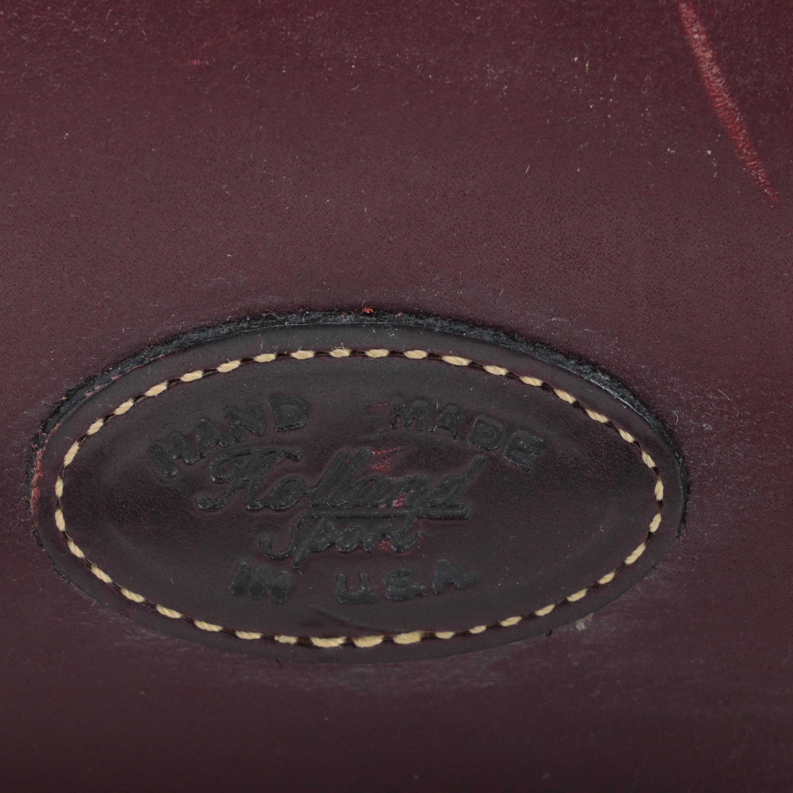 Holland Sport Oxblood Leather Range Bags with Brodin Landing Net and Orvis Reels