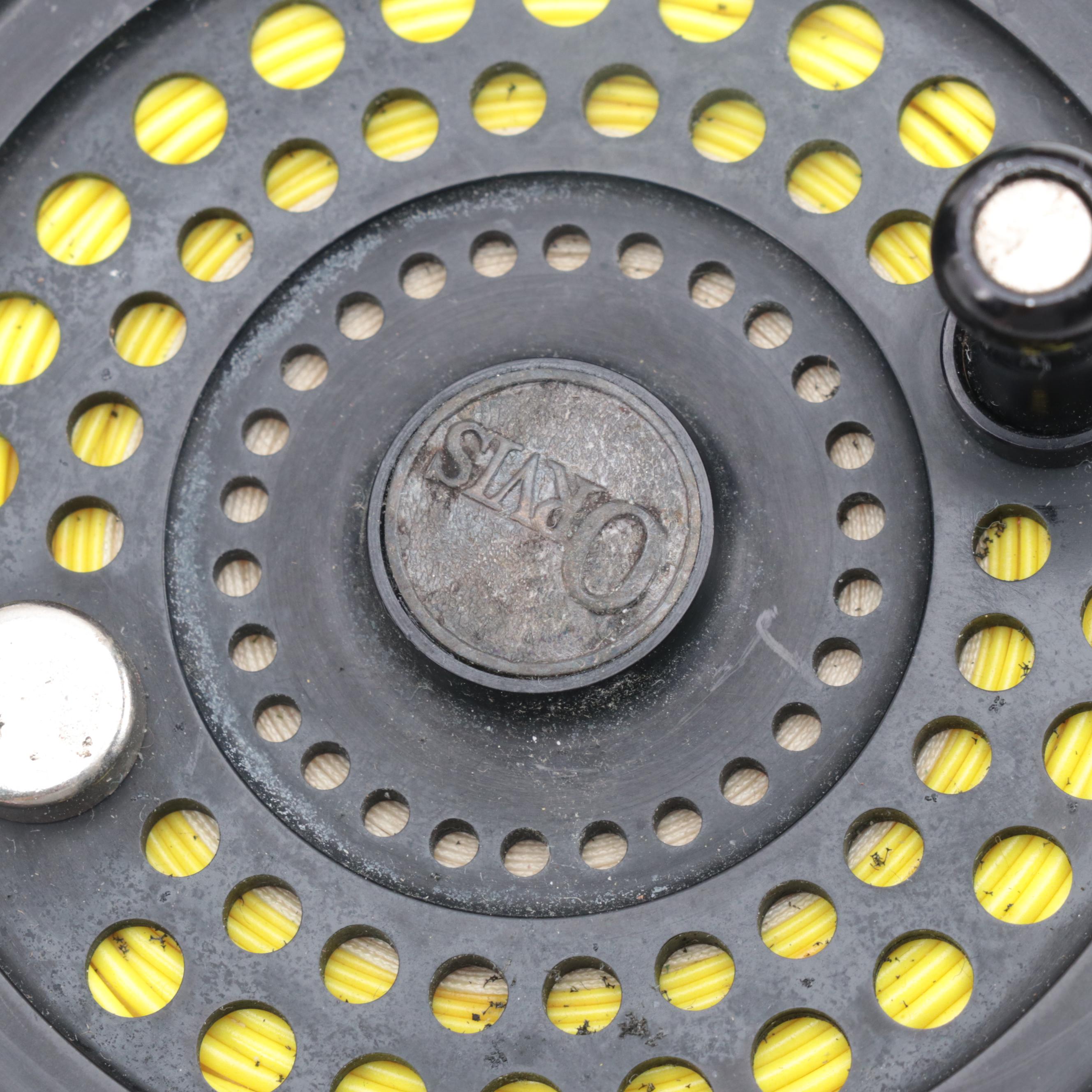 Holland Sport Oxblood Leather Range Bags with Brodin Landing Net and Orvis Reels