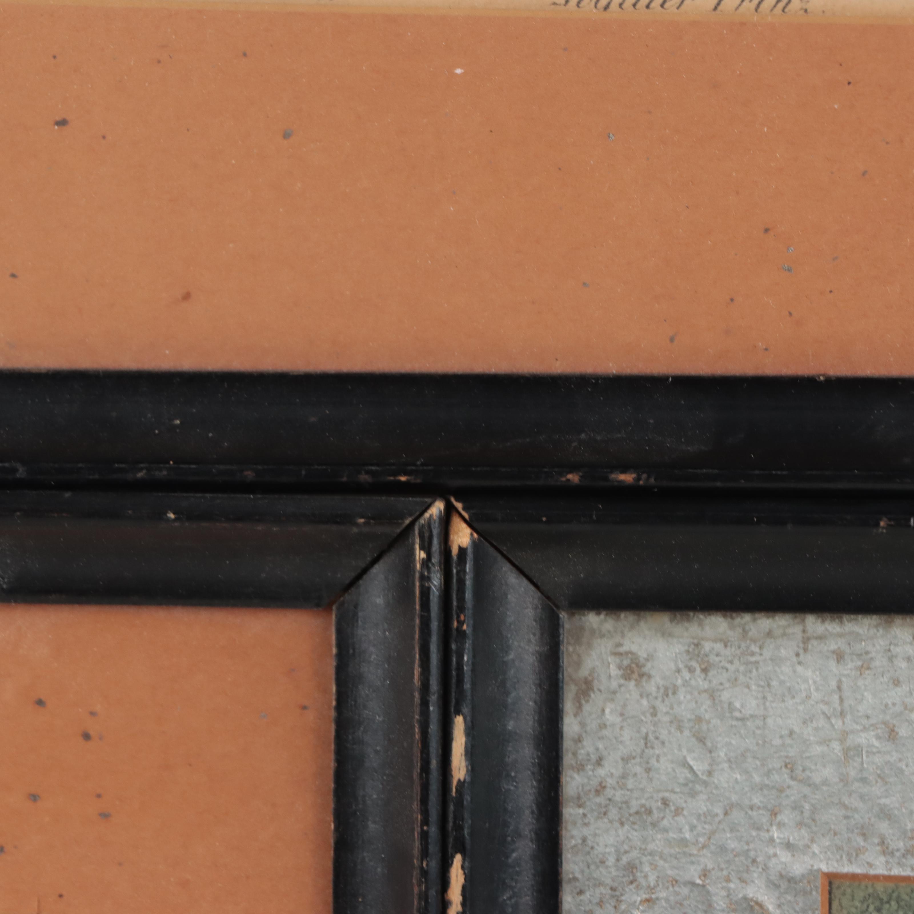 Hand-Colored German Lithographs of Figures and Rituals, 19th Century